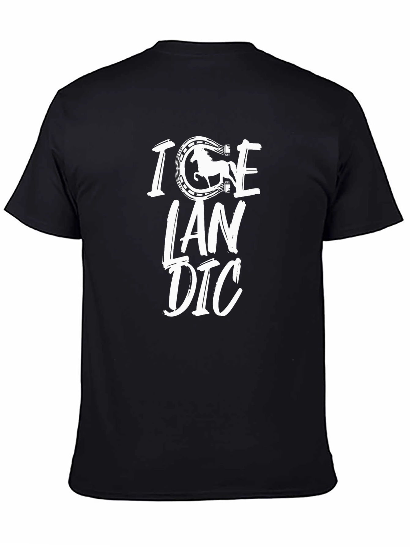 Icelandic Horse T-Shirt - Black Graphic Tee