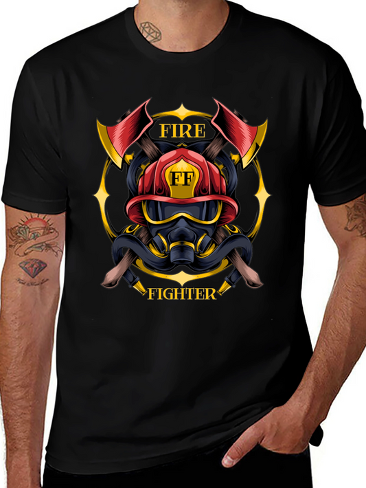 Firefighter Emblem T-Shirt - Courage & Duty
