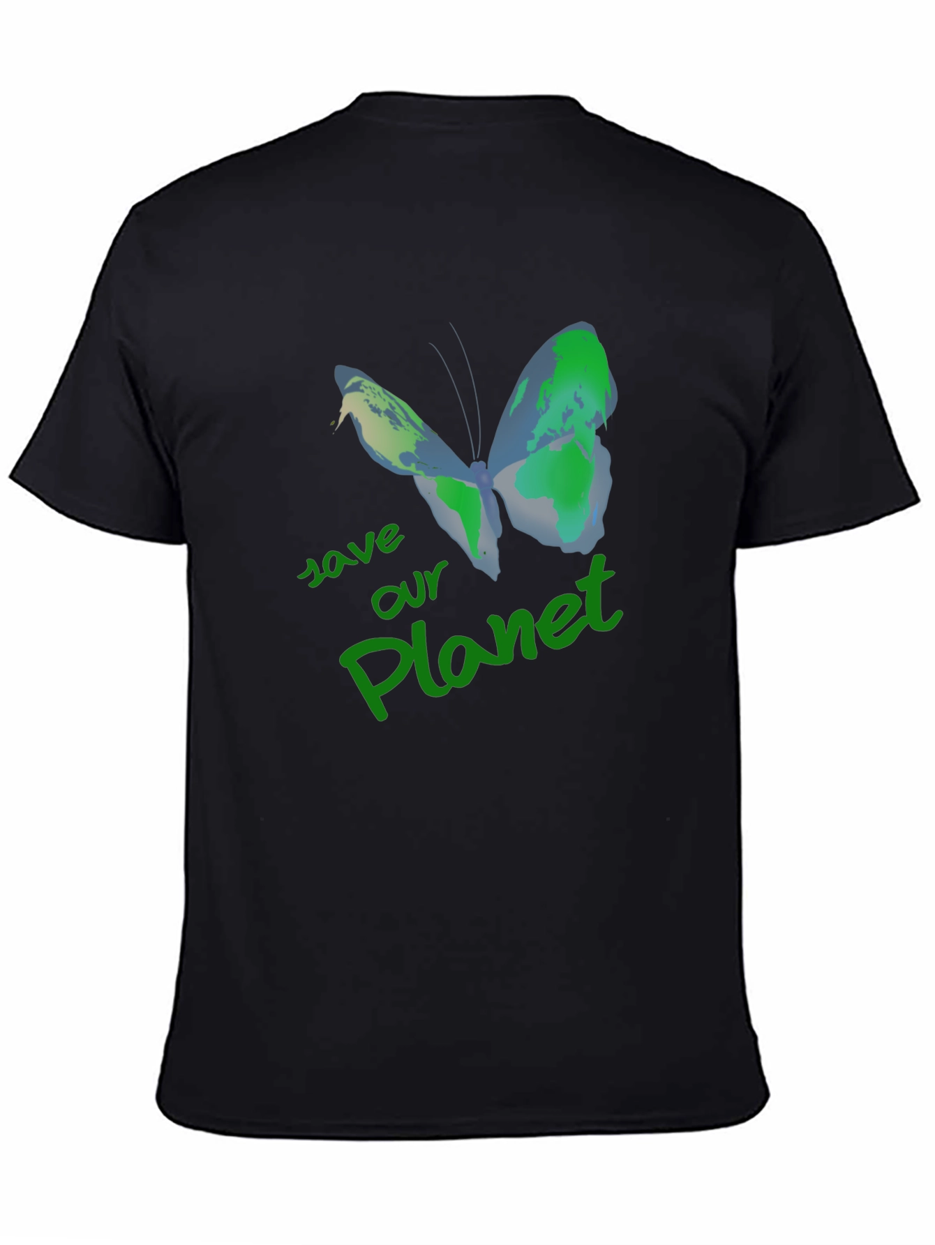Save Our Planet Earth Butterfly T-Shirt