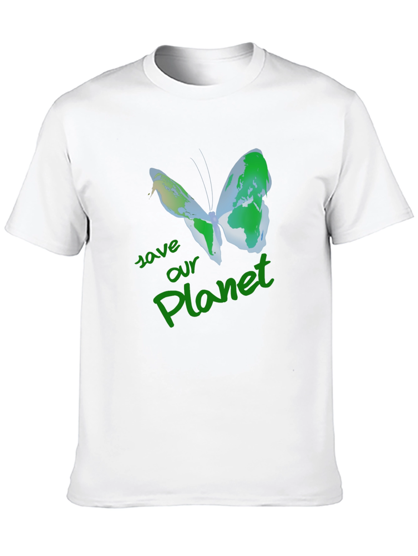 Save Our Planet Earth Butterfly T-Shirt