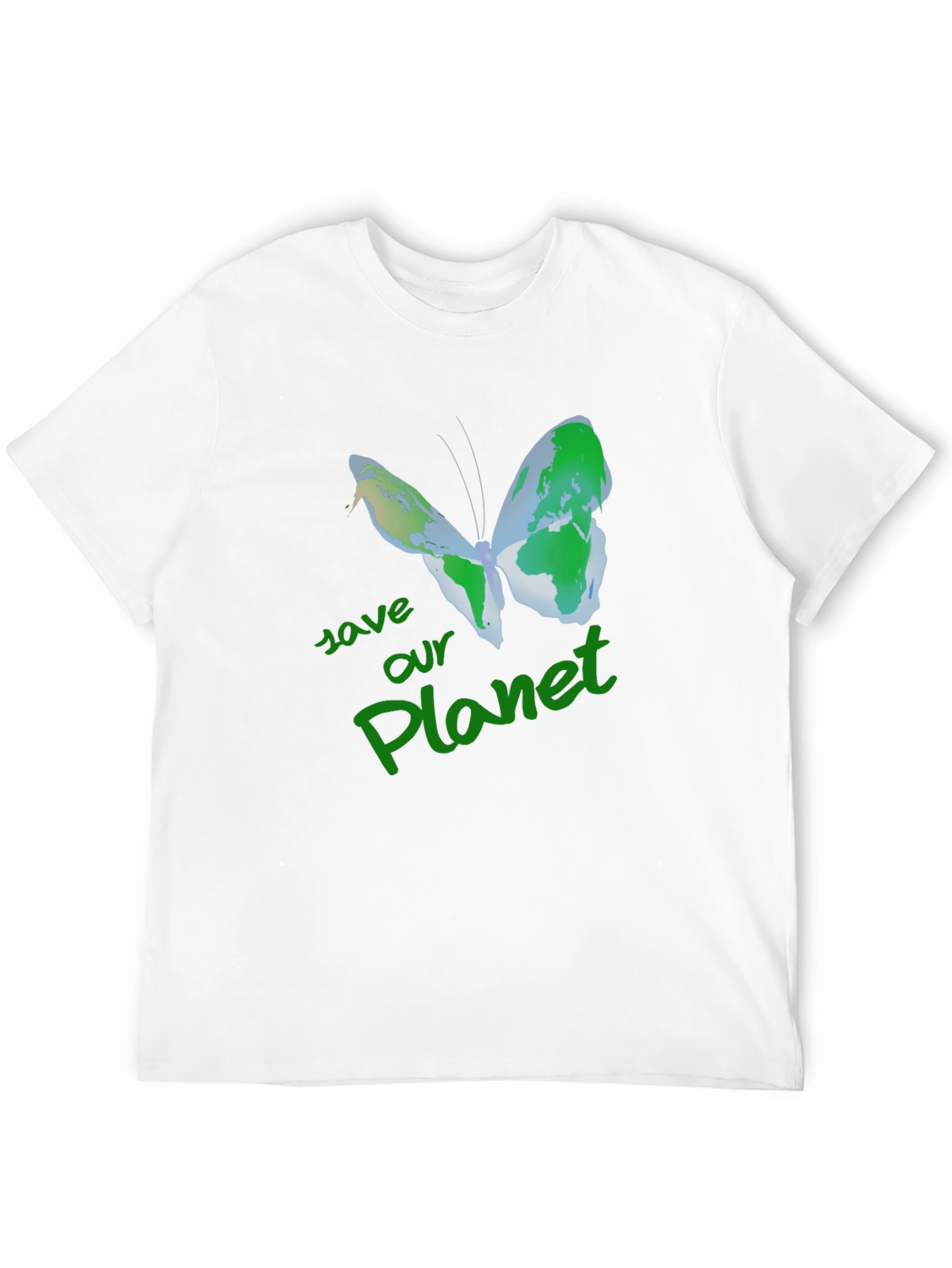Save Our Planet Earth Butterfly T-Shirt