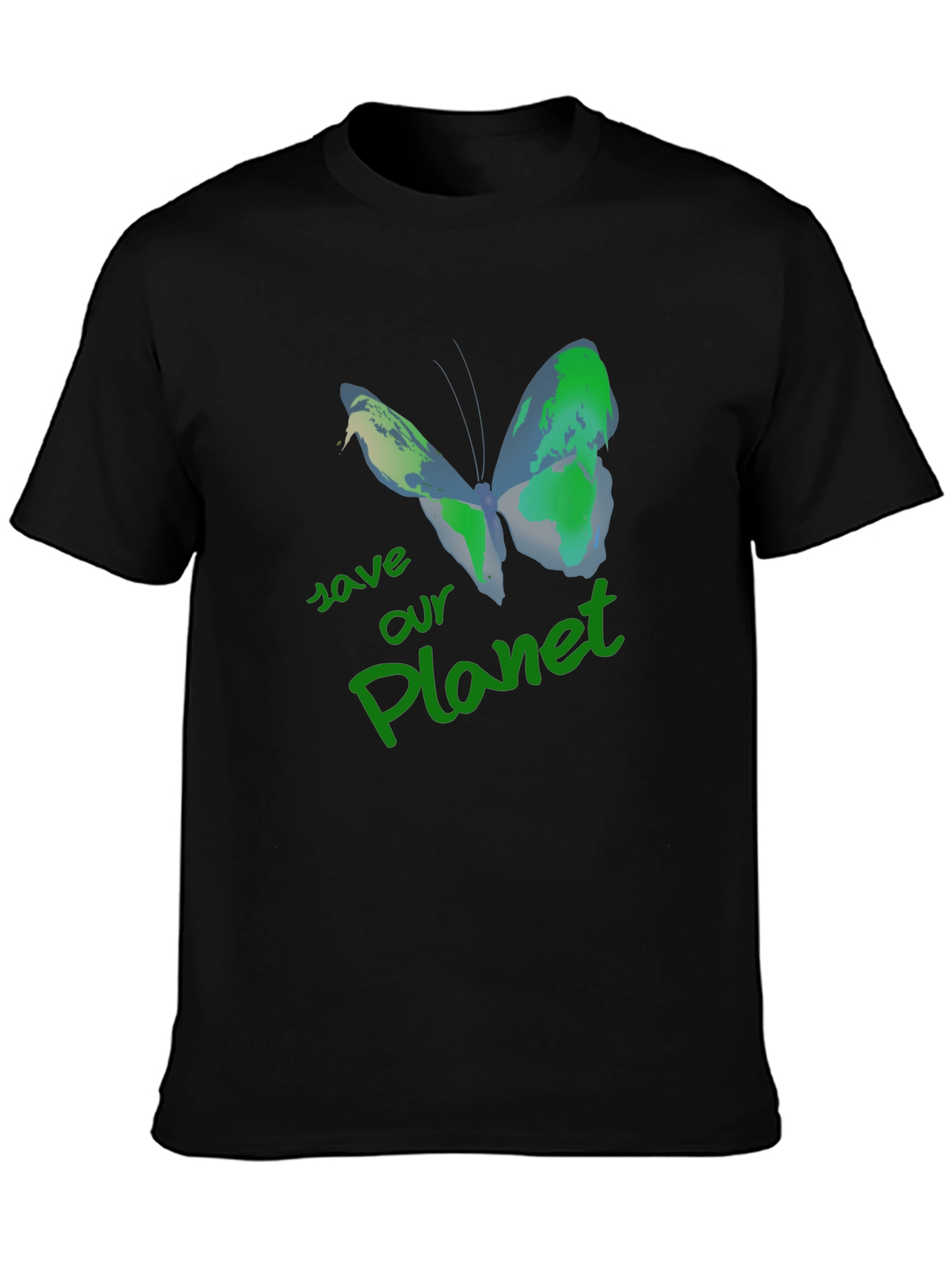 Save Our Planet Earth Butterfly T-Shirt