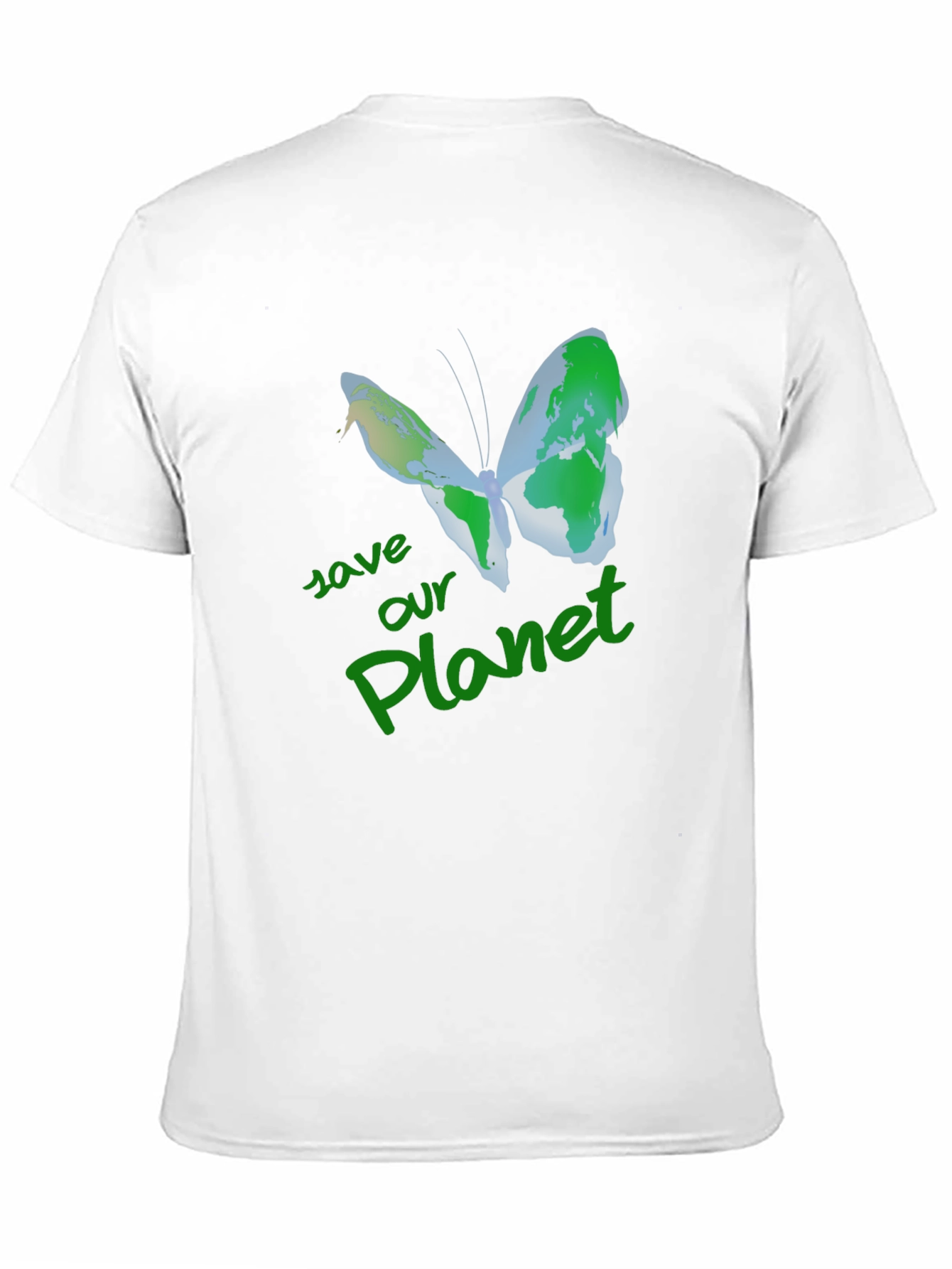 Save Our Planet Earth Butterfly T-Shirt