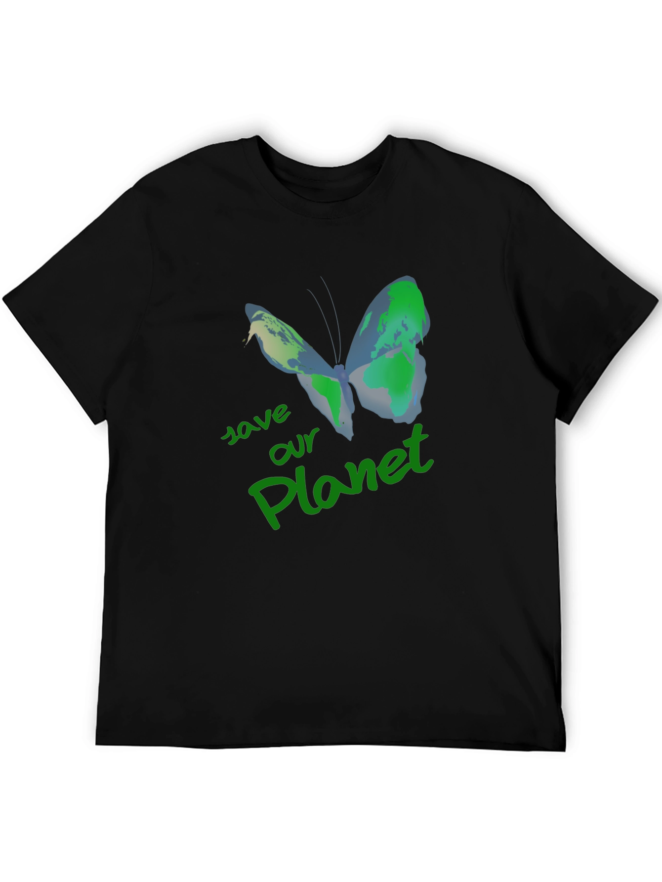 Save Our Planet Earth Butterfly T-Shirt