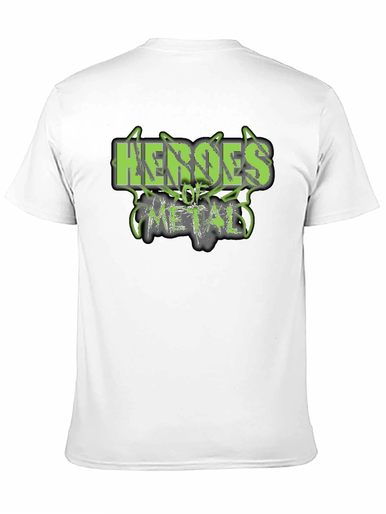Heroes of Metal Graphic Print Black T-Shirt