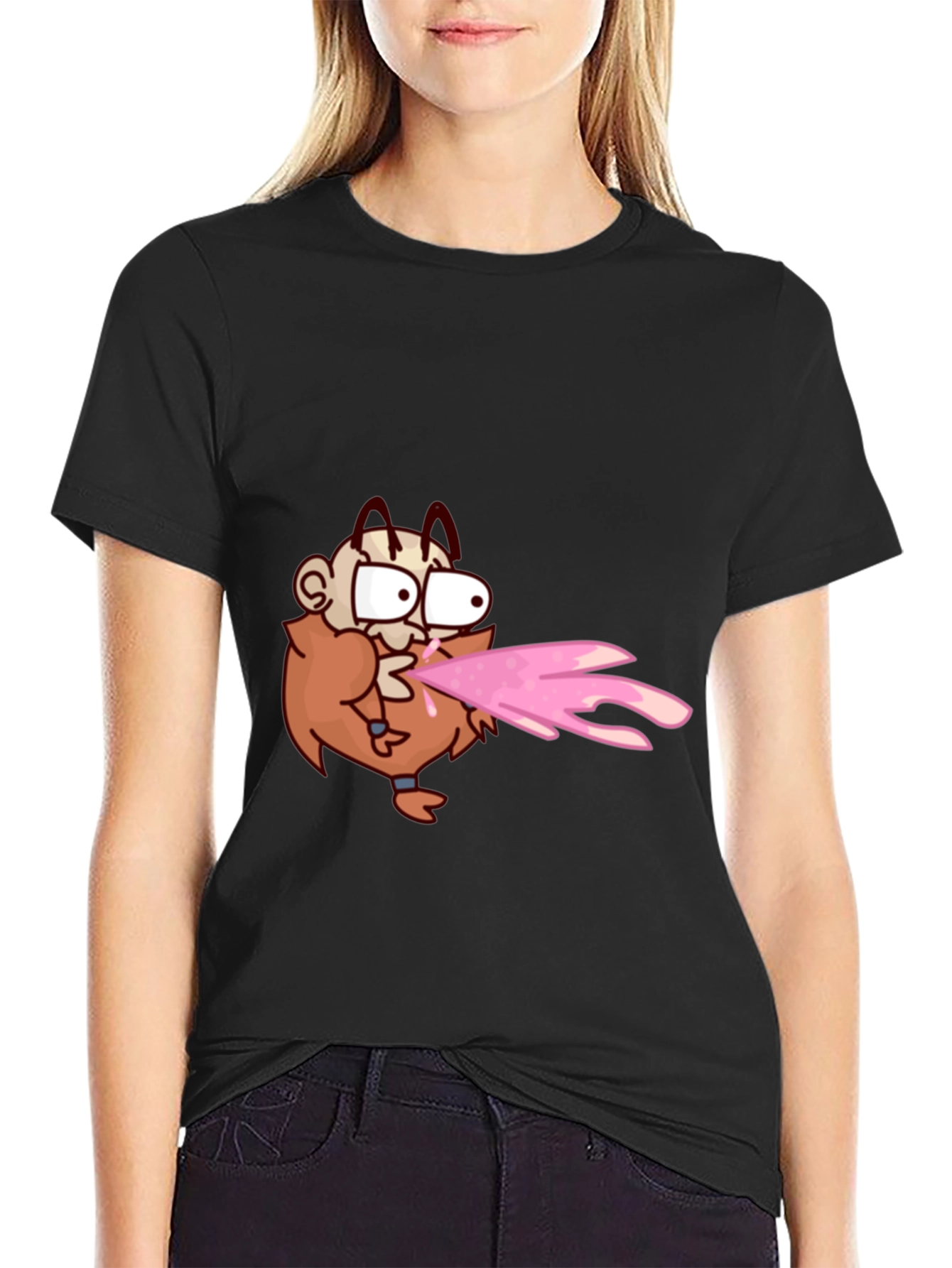 Cartoon Man Fire T-Shirt