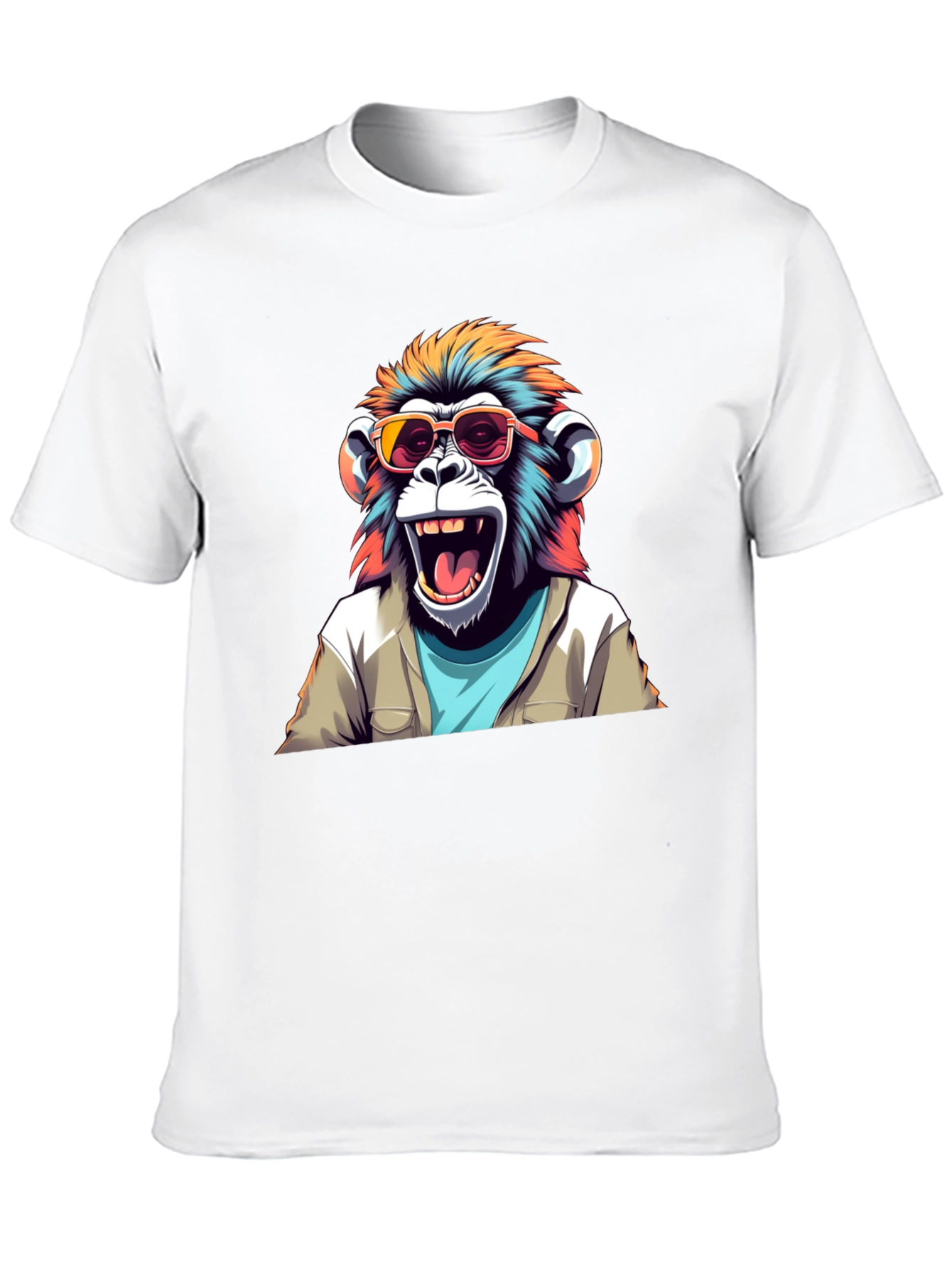 Cool Monkey Graphic Tee - Black T-Shirt