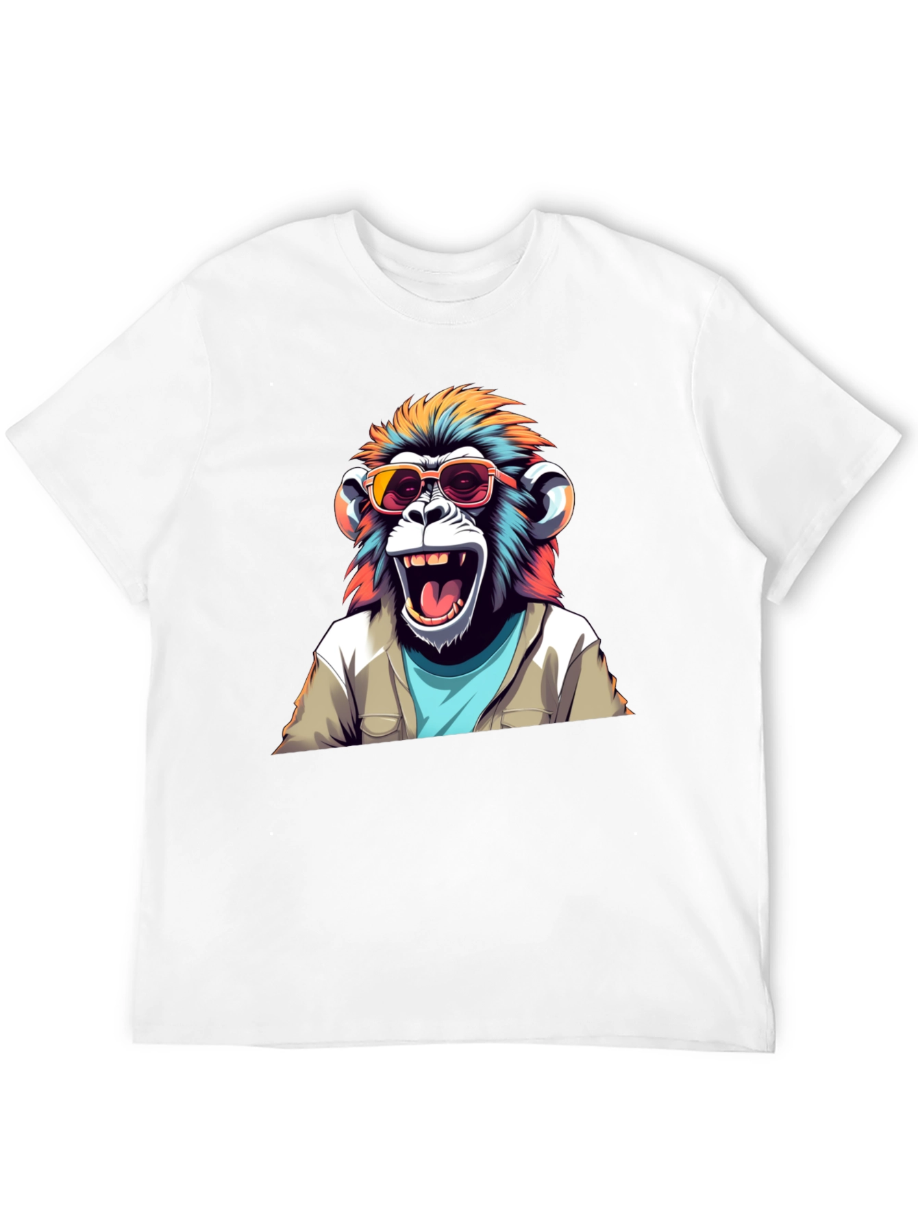 Cool Monkey Graphic Tee - Black T-Shirt