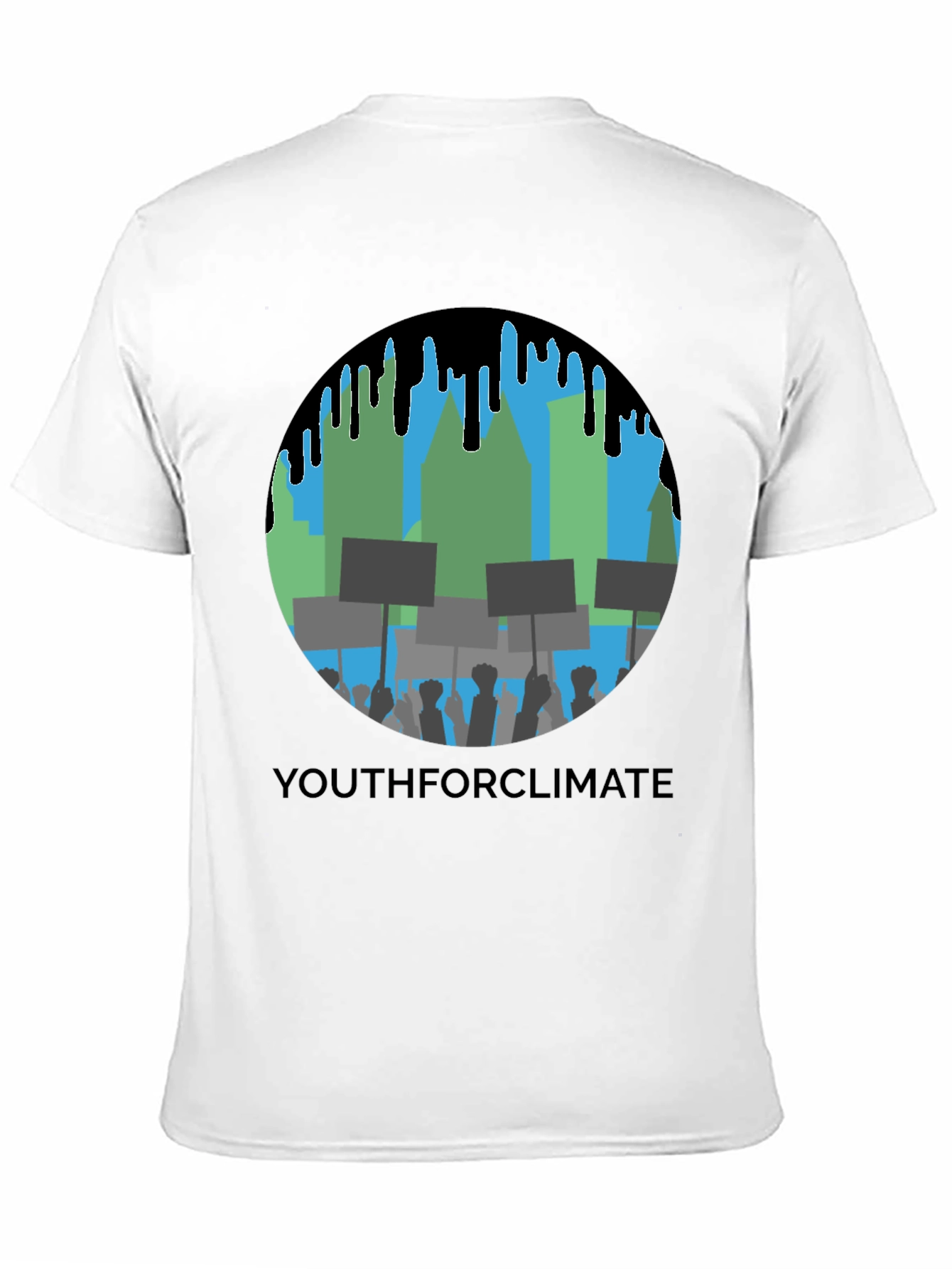 YouthforClimate Graphic Print Black T-Shirt