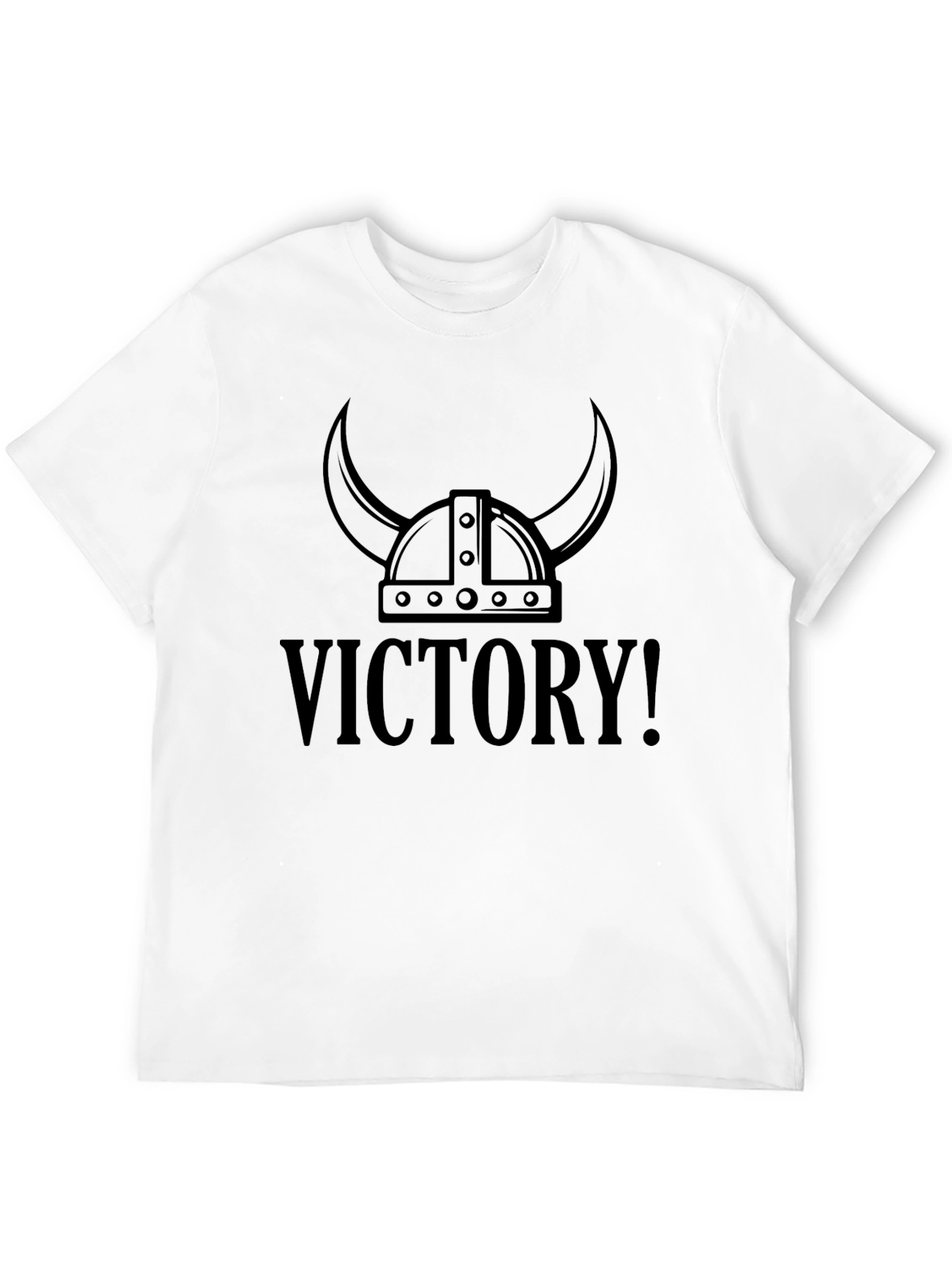 Victory! Viking Helmet Graphic T-Shirt