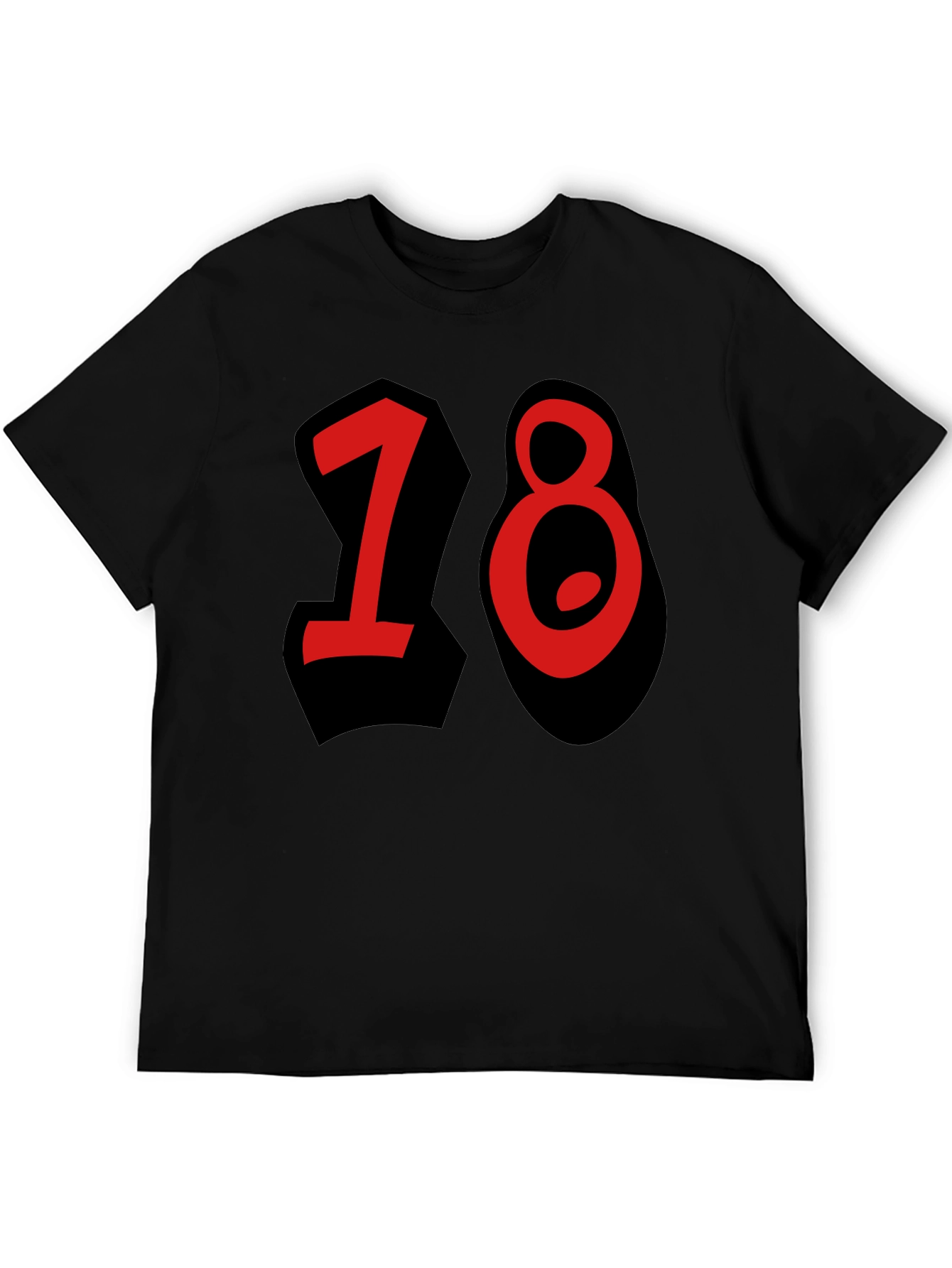 18th Birthday Black T-Shirt for Men