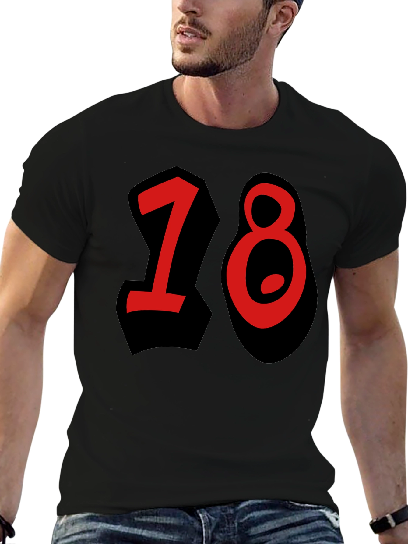 18th Birthday Black T-Shirt for Men