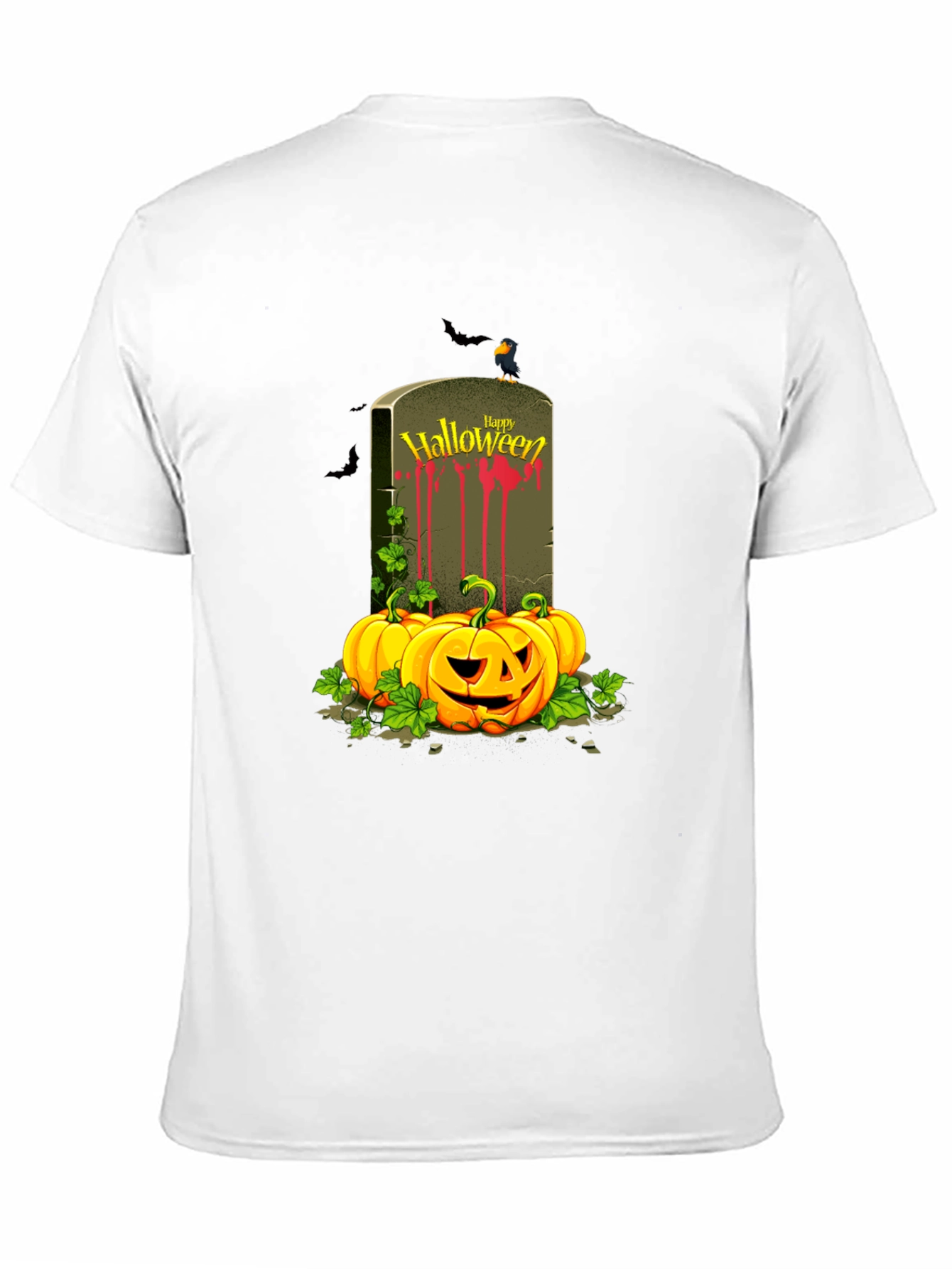 Halloween Tombstone Pumpkin Graphic Tee
