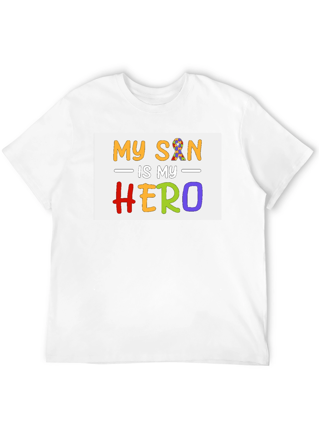 My Son Is My Hero Autism Awareness T-Shirt