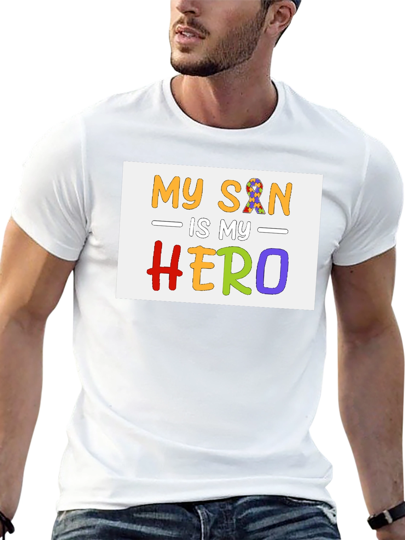 My Son Is My Hero Autism Awareness T-Shirt