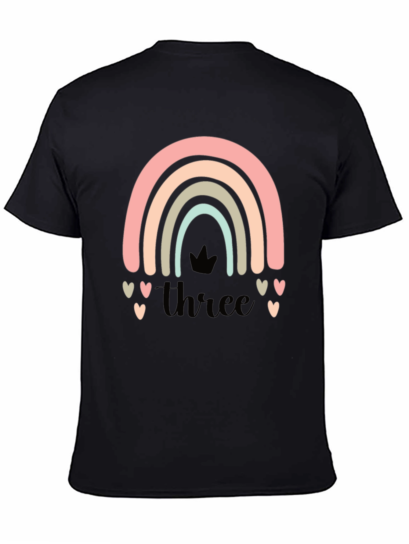 Pastel Rainbow 3rd Birthday Shirt