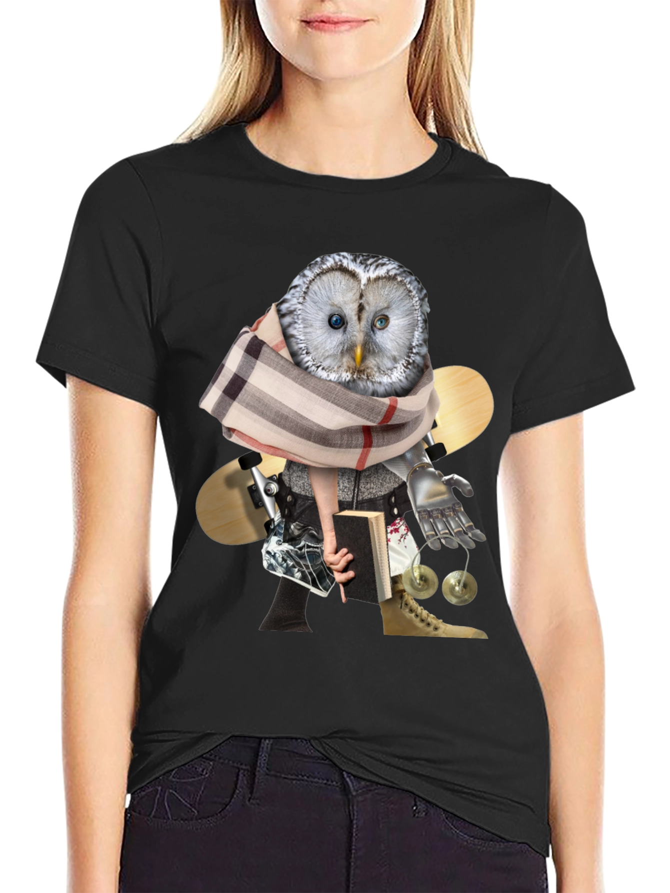 Owl Professor Graphic Tee - Quirky Unisex T-Shirt
