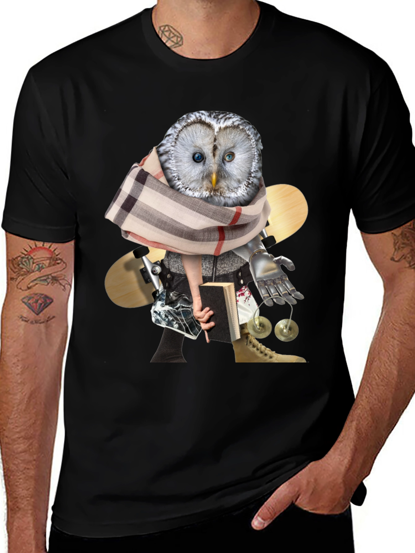 Owl Professor Graphic Tee - Quirky Unisex T-Shirt
