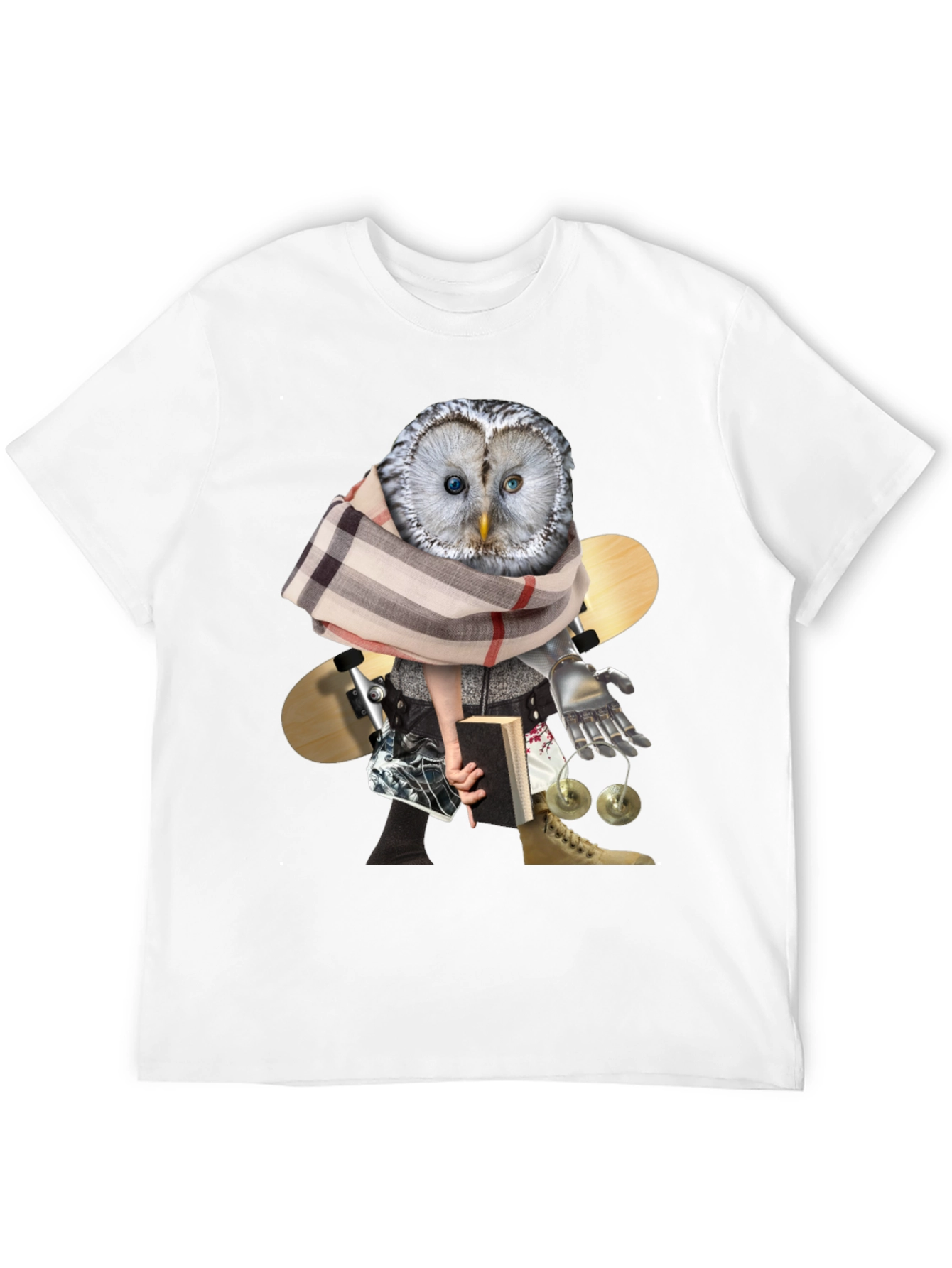 Owl Professor Graphic Tee - Quirky Unisex T-Shirt