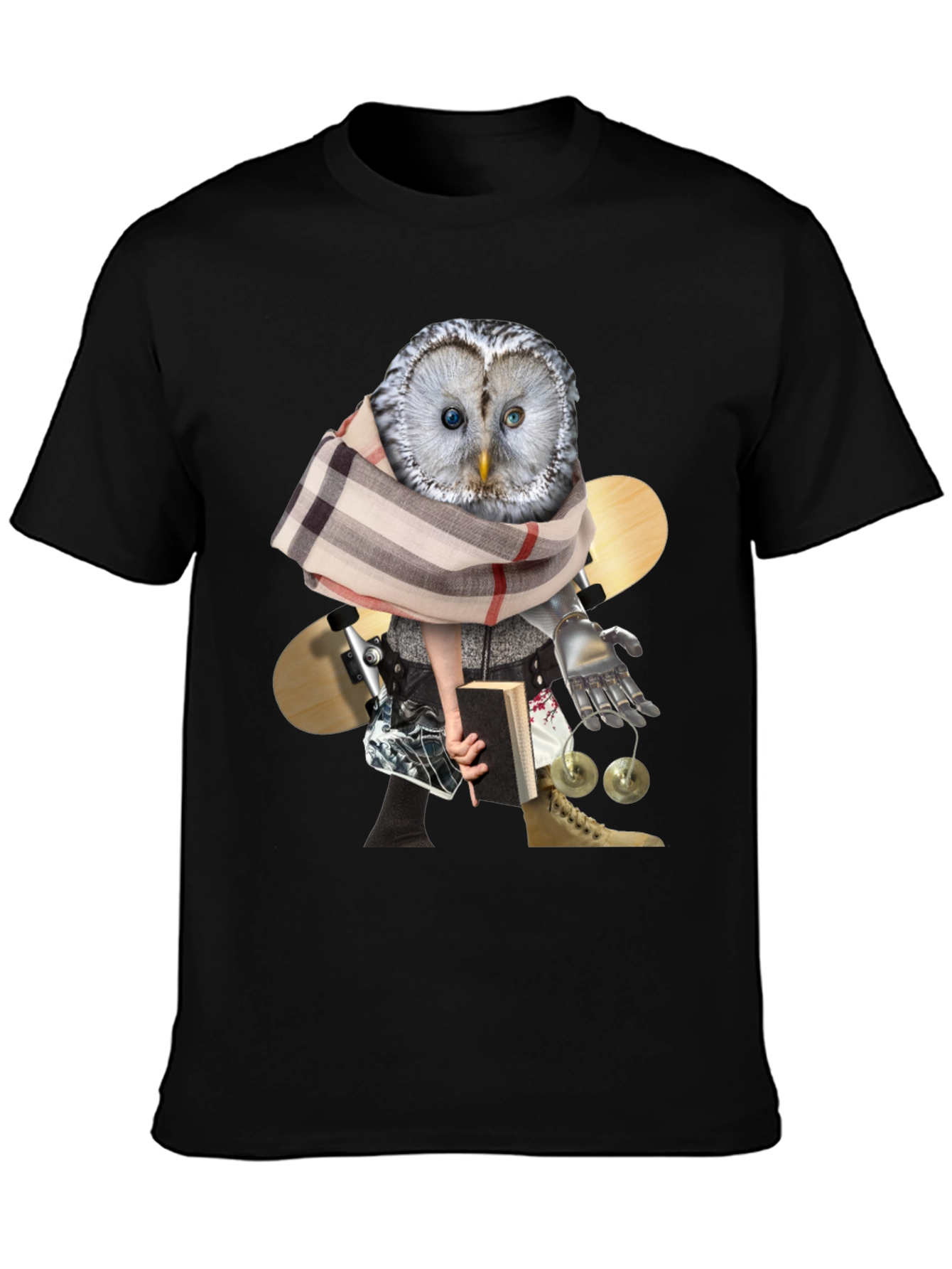 Owl Professor Graphic Tee - Quirky Unisex T-Shirt
