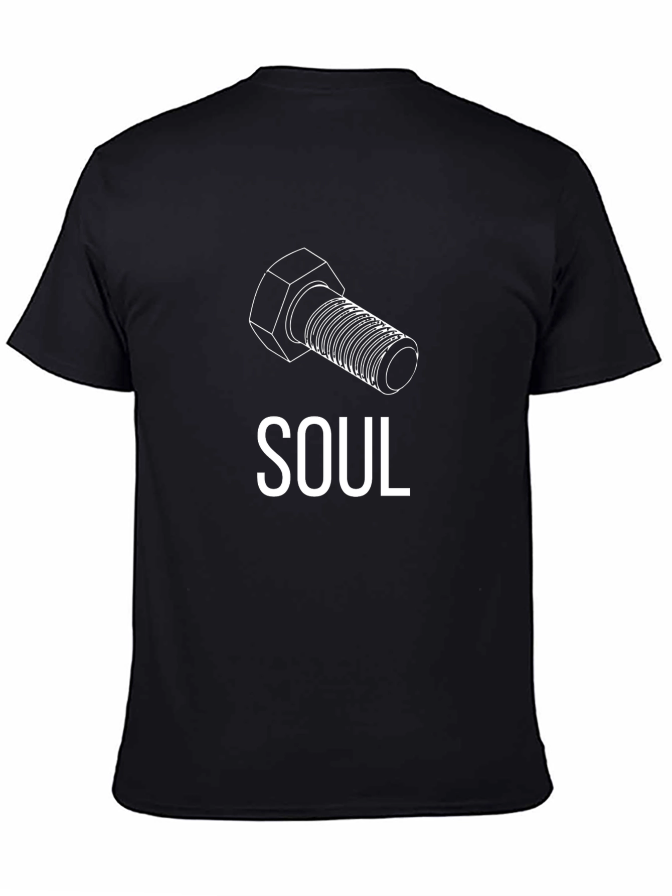 Bolt Soul Graphic Tee - Black Cotton T-Shirt