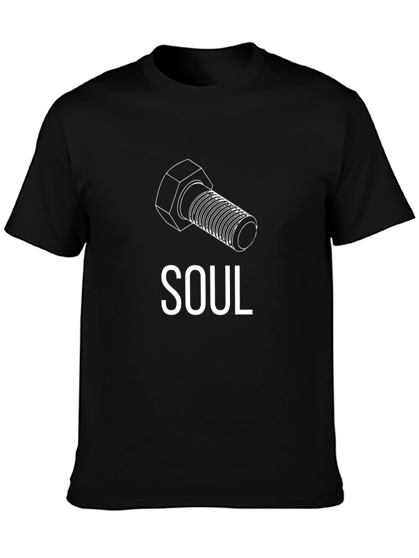 Bolt Soul Graphic Tee - Black Cotton T-Shirt