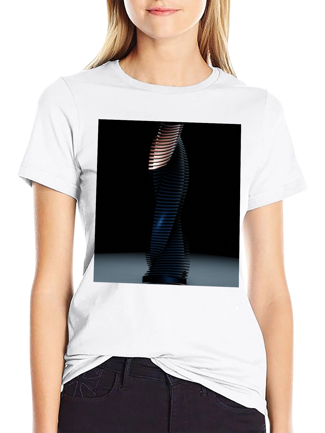 Abstract Sculpture Tee - Modern Art Graphic T-Shirt