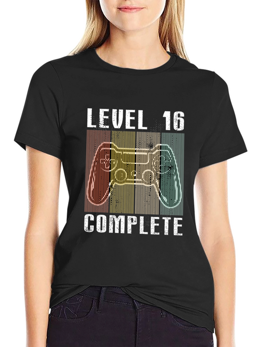 Level 16 Complete Gamer T-Shirt - Birthday Gift