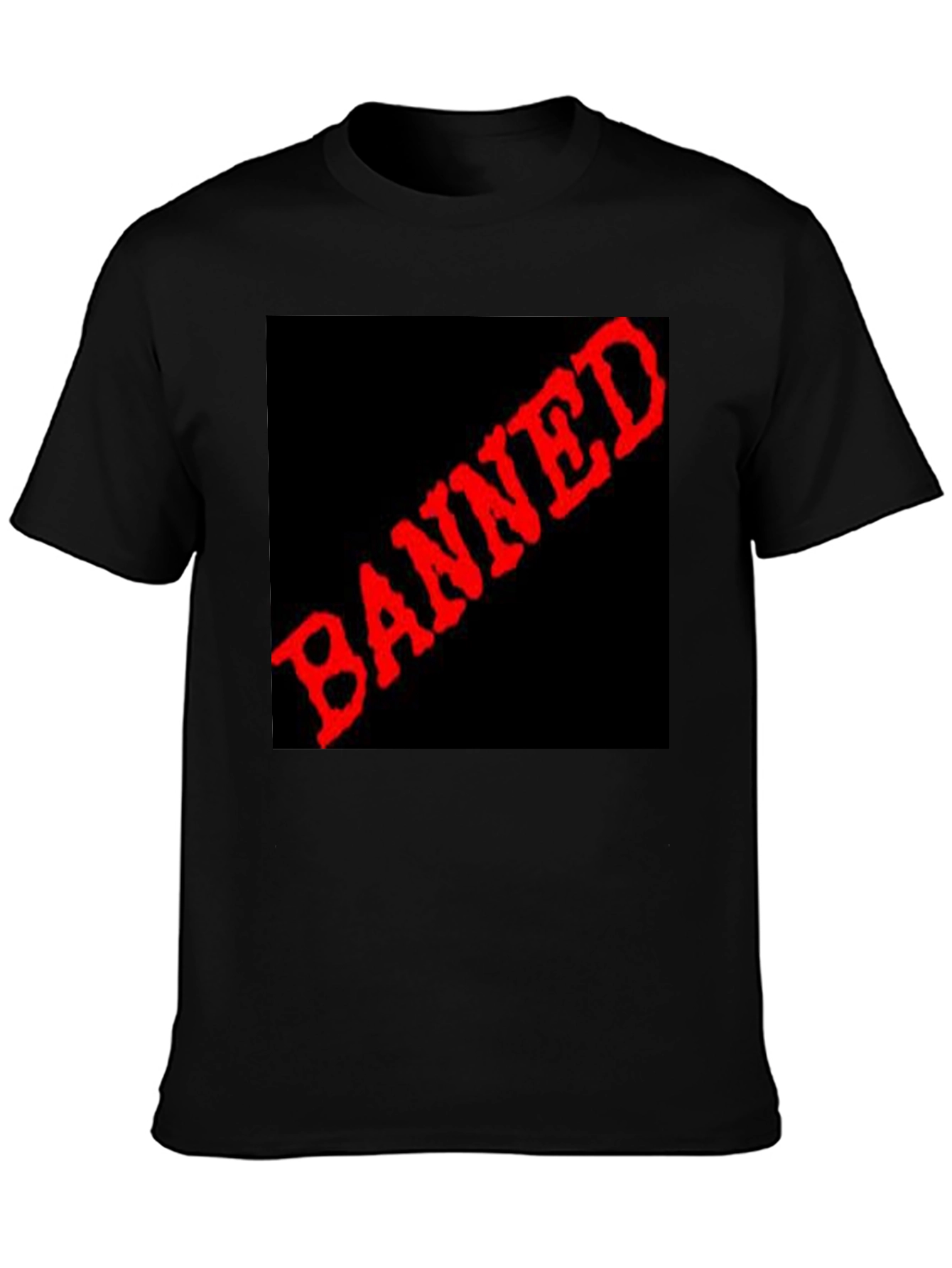 Banned Graphic Tee - Edgy Statement T-Shirt