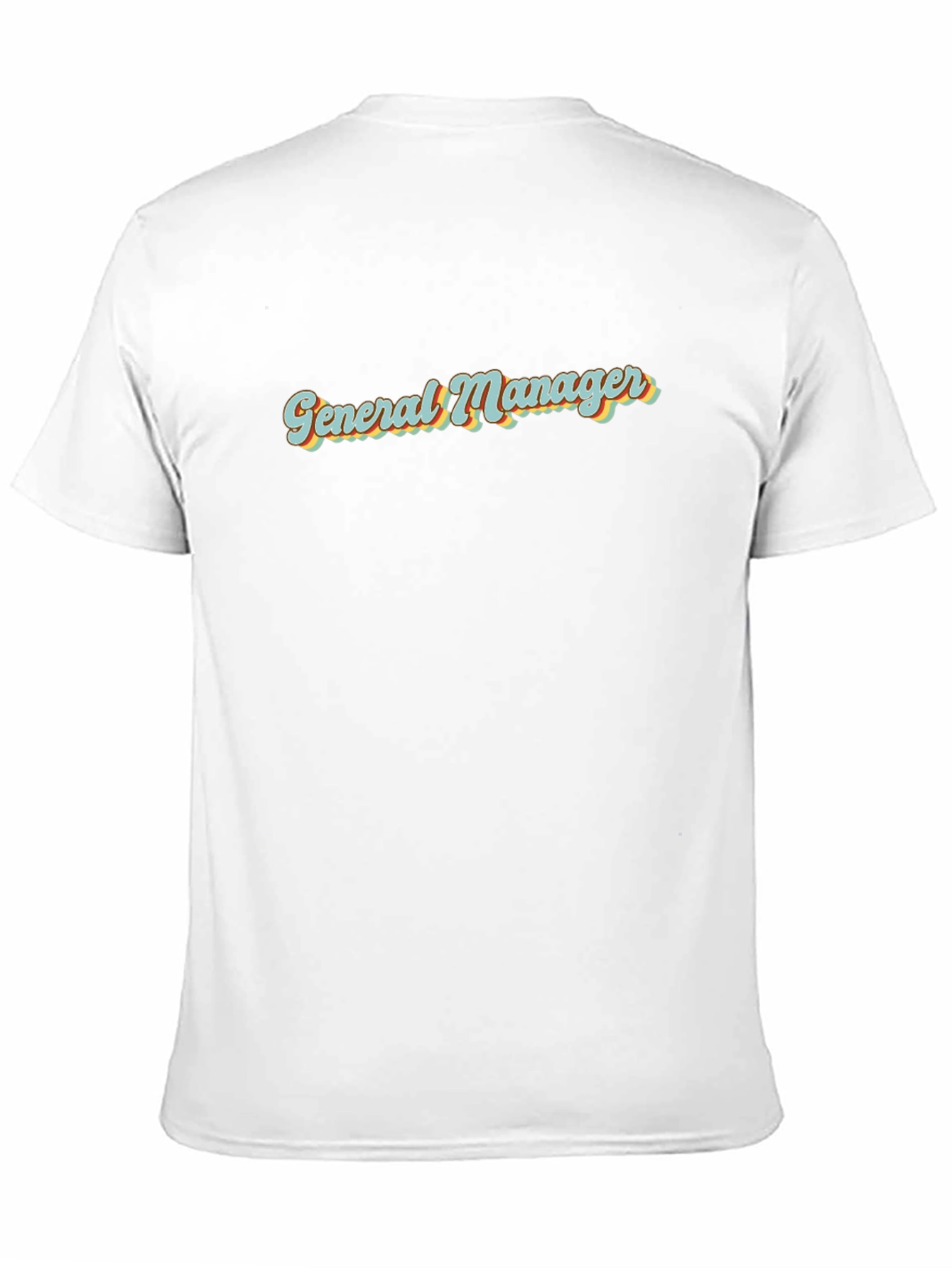 General Manager Retro Style Black T-Shirt
