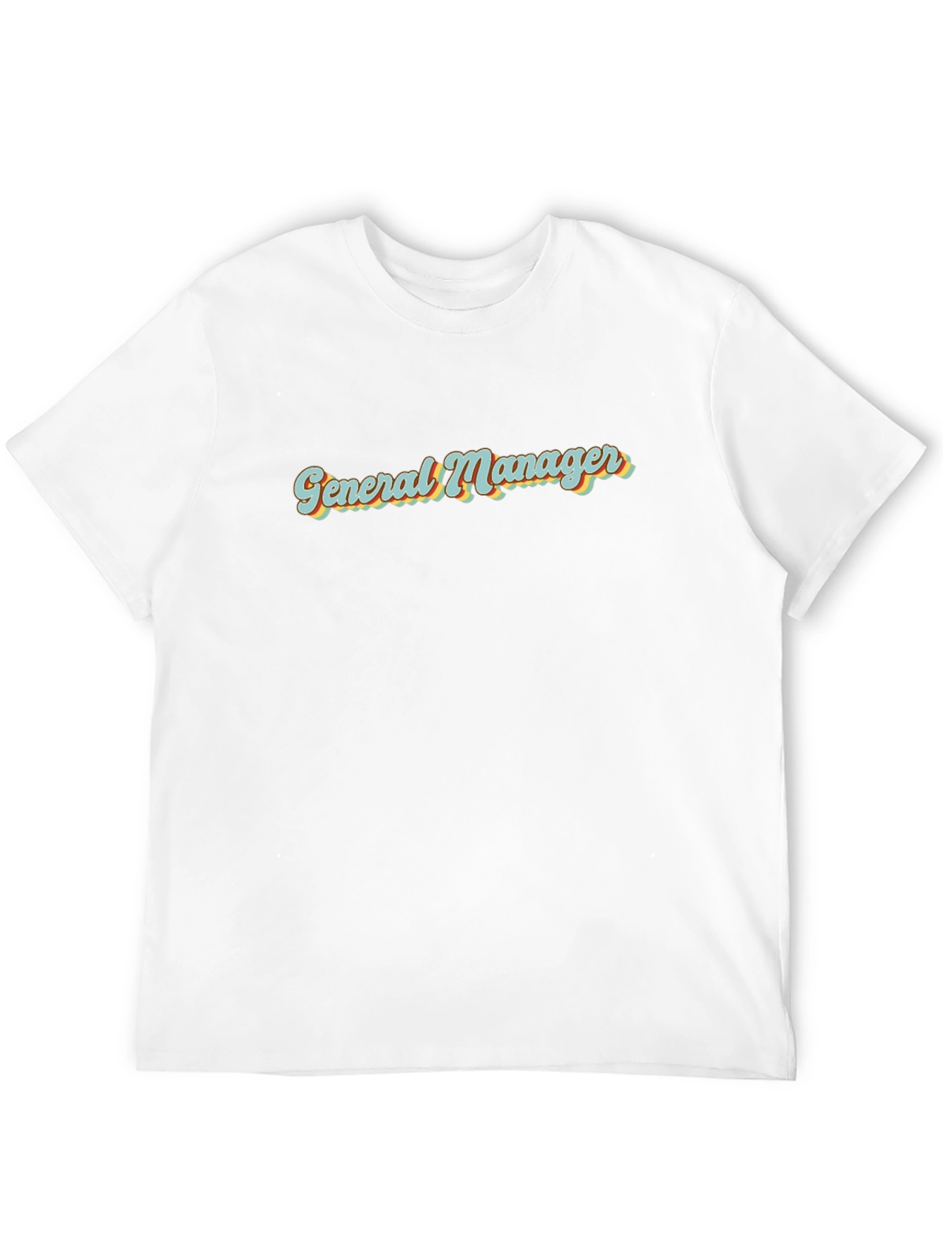 General Manager Retro Style Black T-Shirt