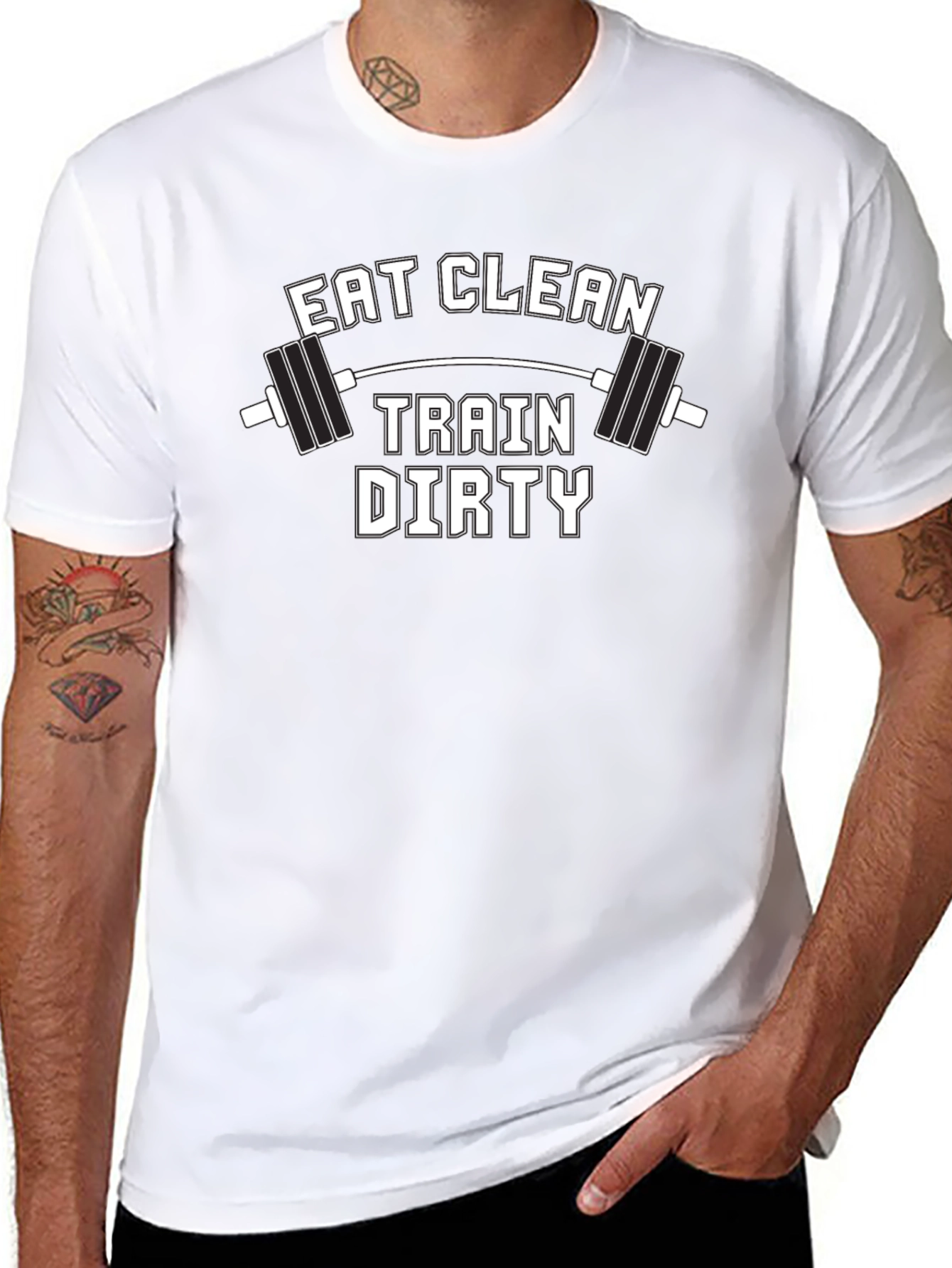 Eat Clean Train Dirty Gym T-Shirt