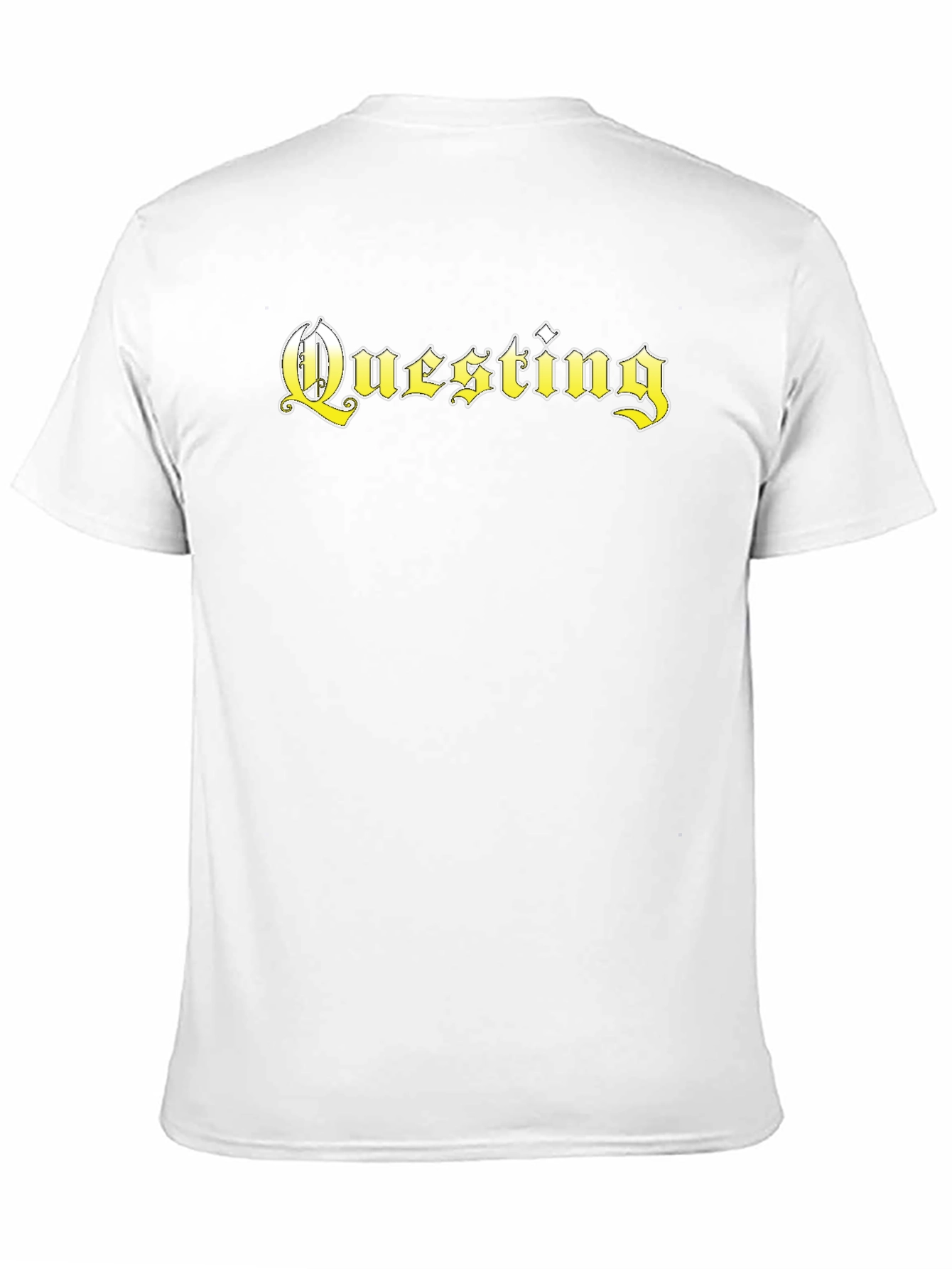 Questing Graphic Tee - Black Cotton Blend T-Shirt