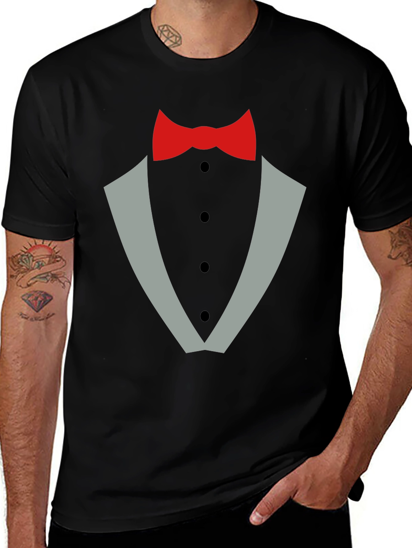 Tuxedo T-Shirt - Novelty Formal Wear Graphic Tee