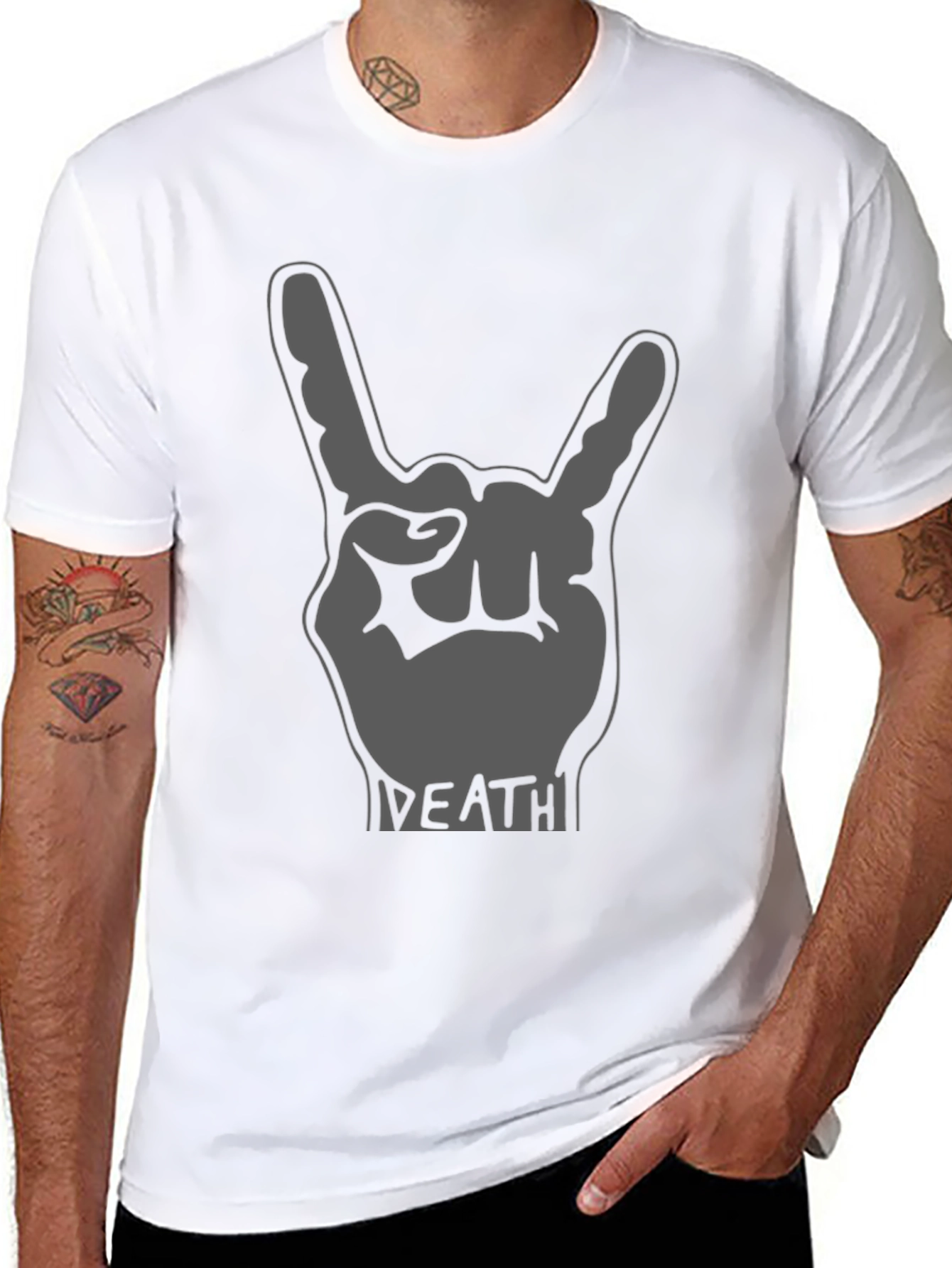 Rock On Death T-Shirt - Heavy Metal Fan Tee