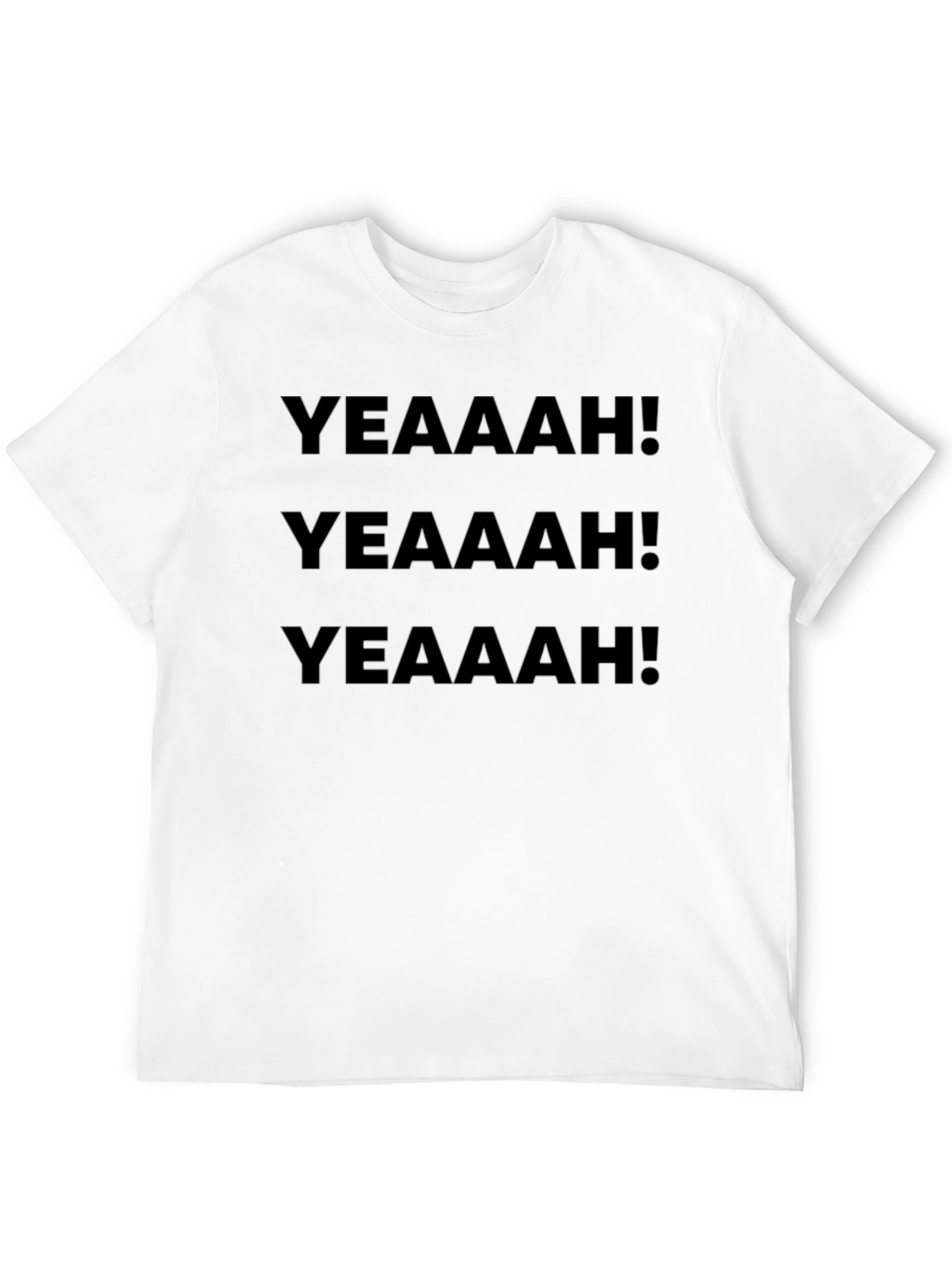 YEAAAH! Graphic Print Black T-Shirt