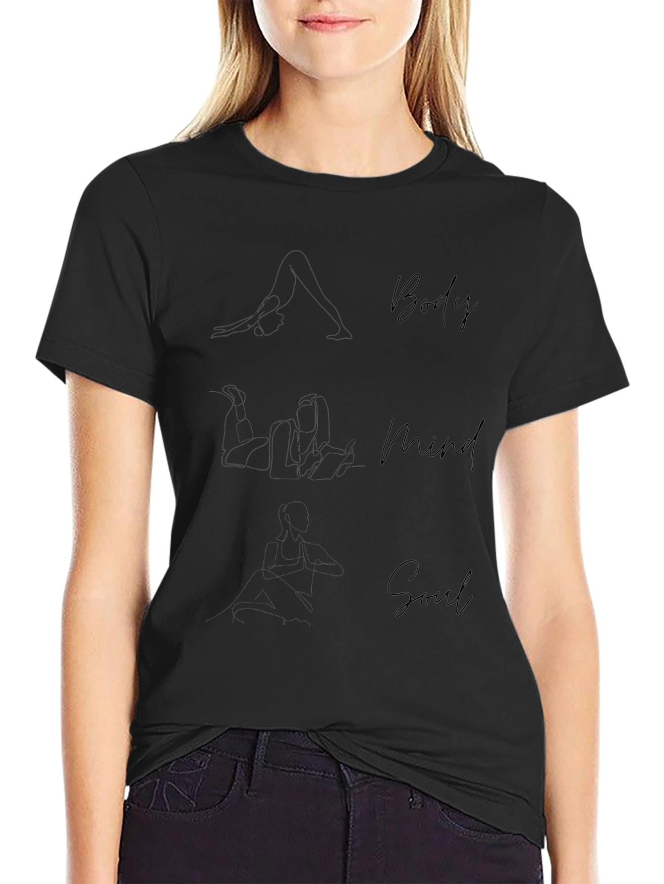 Body Mind Soul Yoga T-Shirt - Unisex Cotton Tee