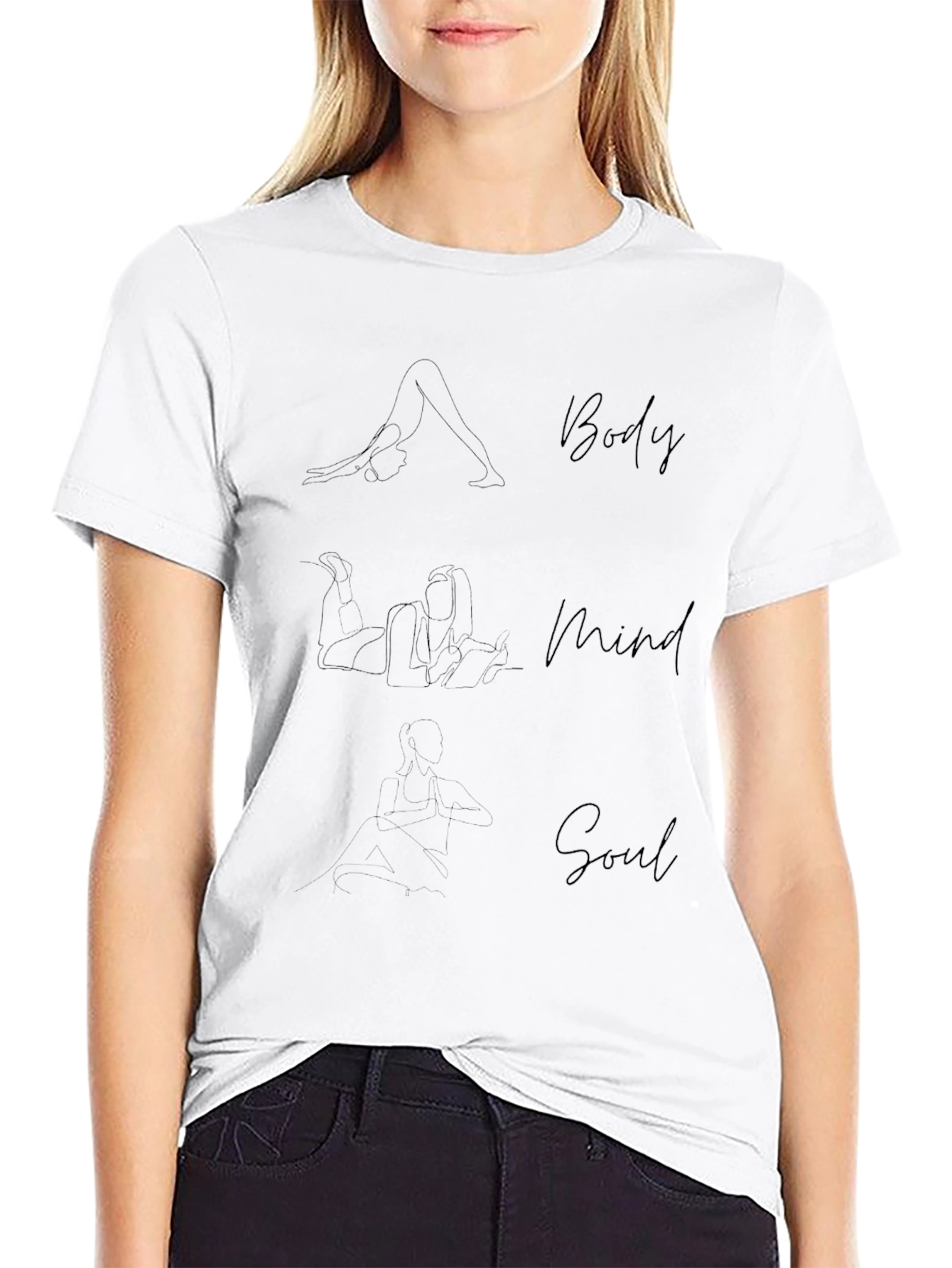Body Mind Soul Yoga T-Shirt - Unisex Cotton Tee