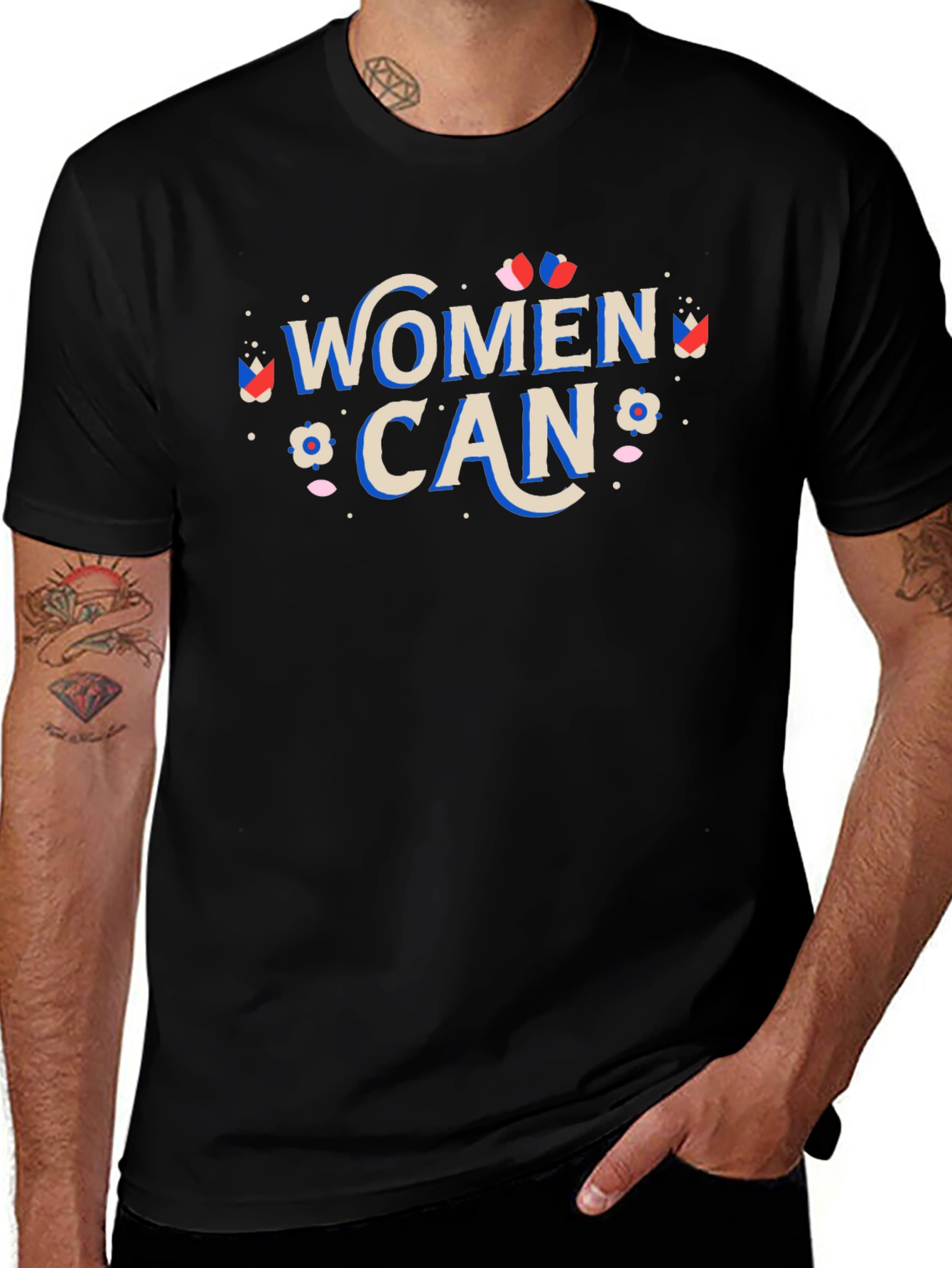 Women Can Graphic T-Shirt - Empowering Design