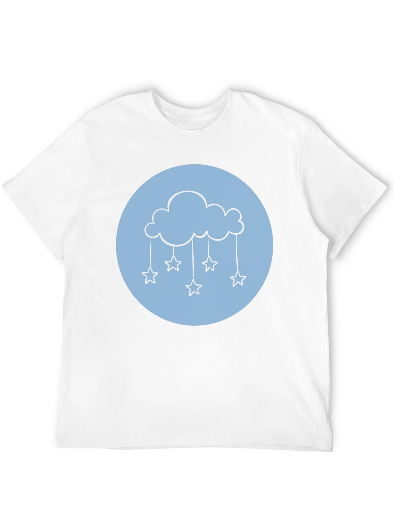 Cloud & Stars Graphic Tee - Black T-Shirt