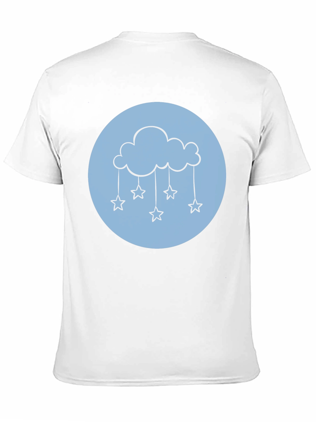 Cloud & Stars Graphic Tee - Black T-Shirt