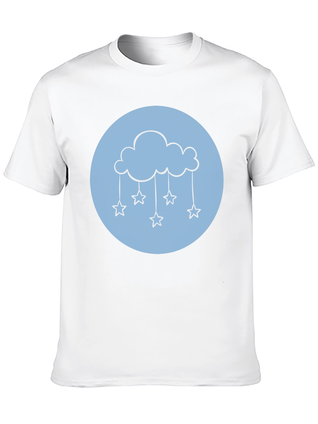 Cloud & Stars Graphic Tee - Black T-Shirt