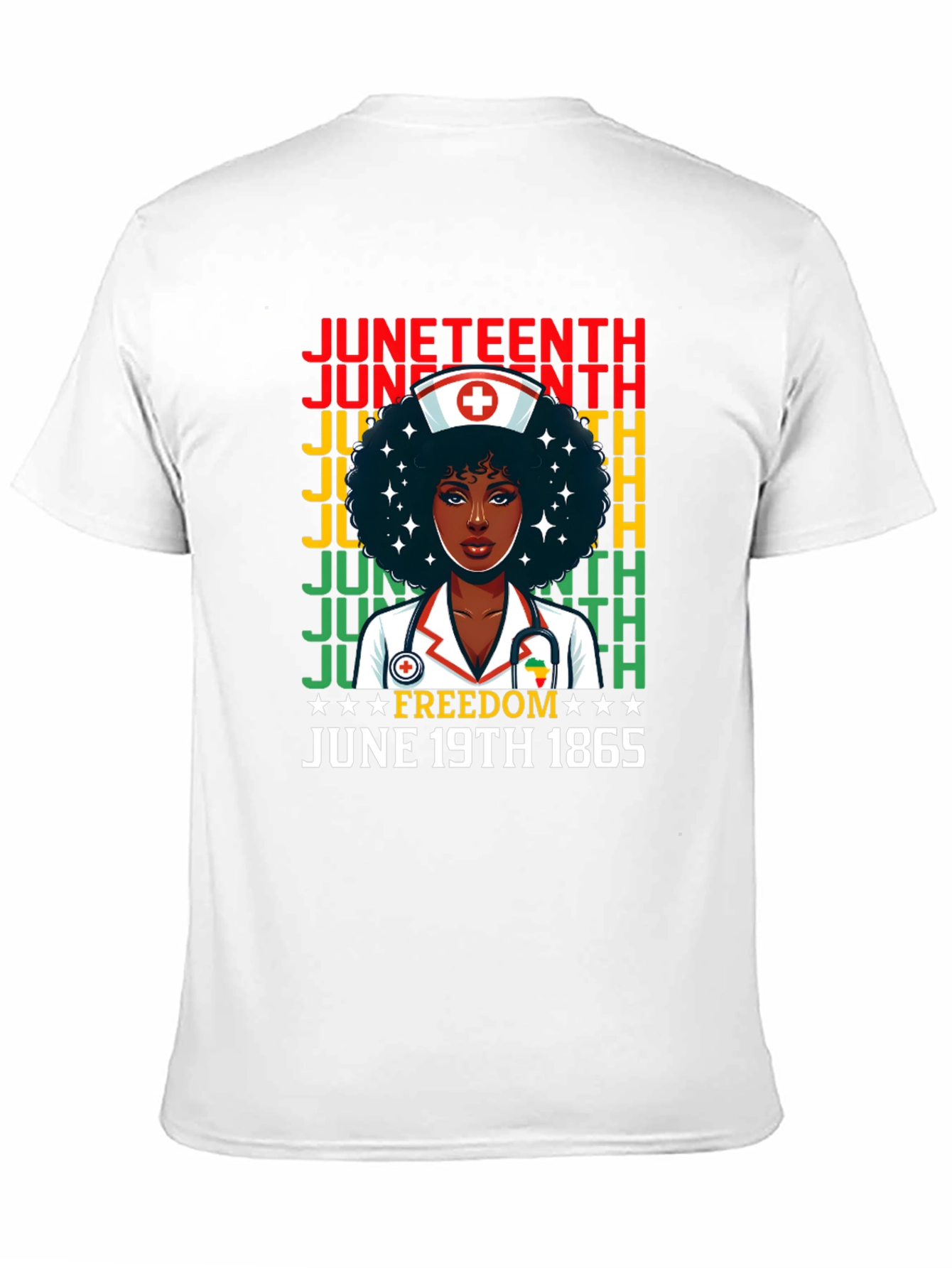 Juneteenth Freedom Nurse T-Shirt