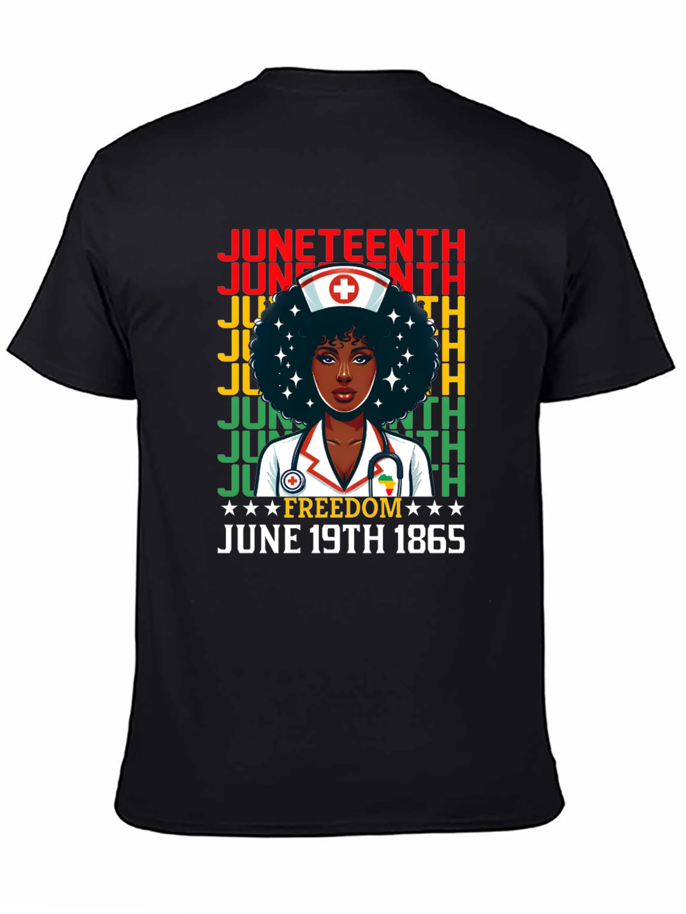 Juneteenth Freedom Nurse T-Shirt