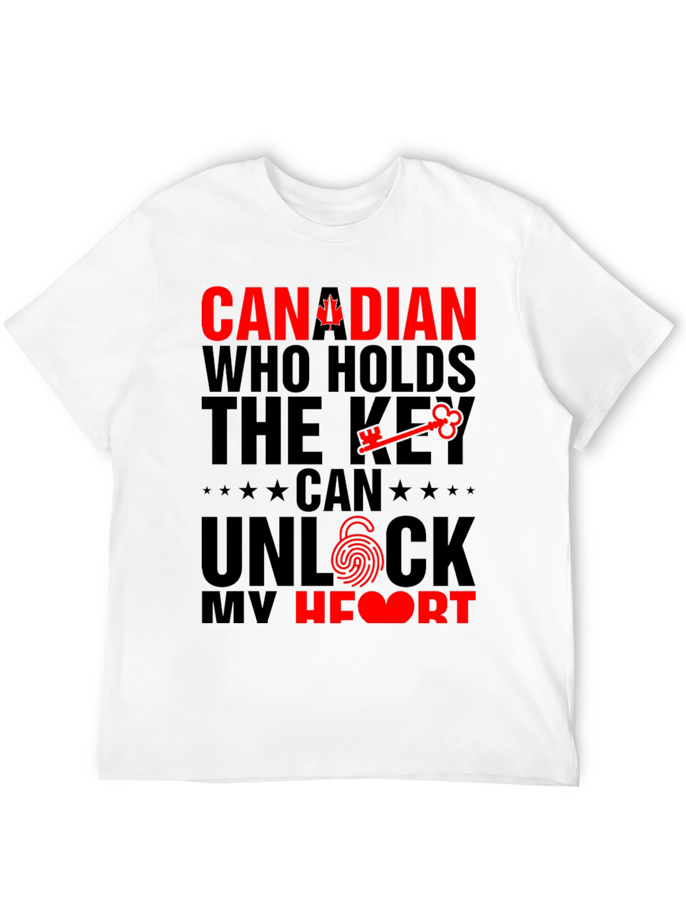 Canadian Pride T-Shirt - Key to My Heart