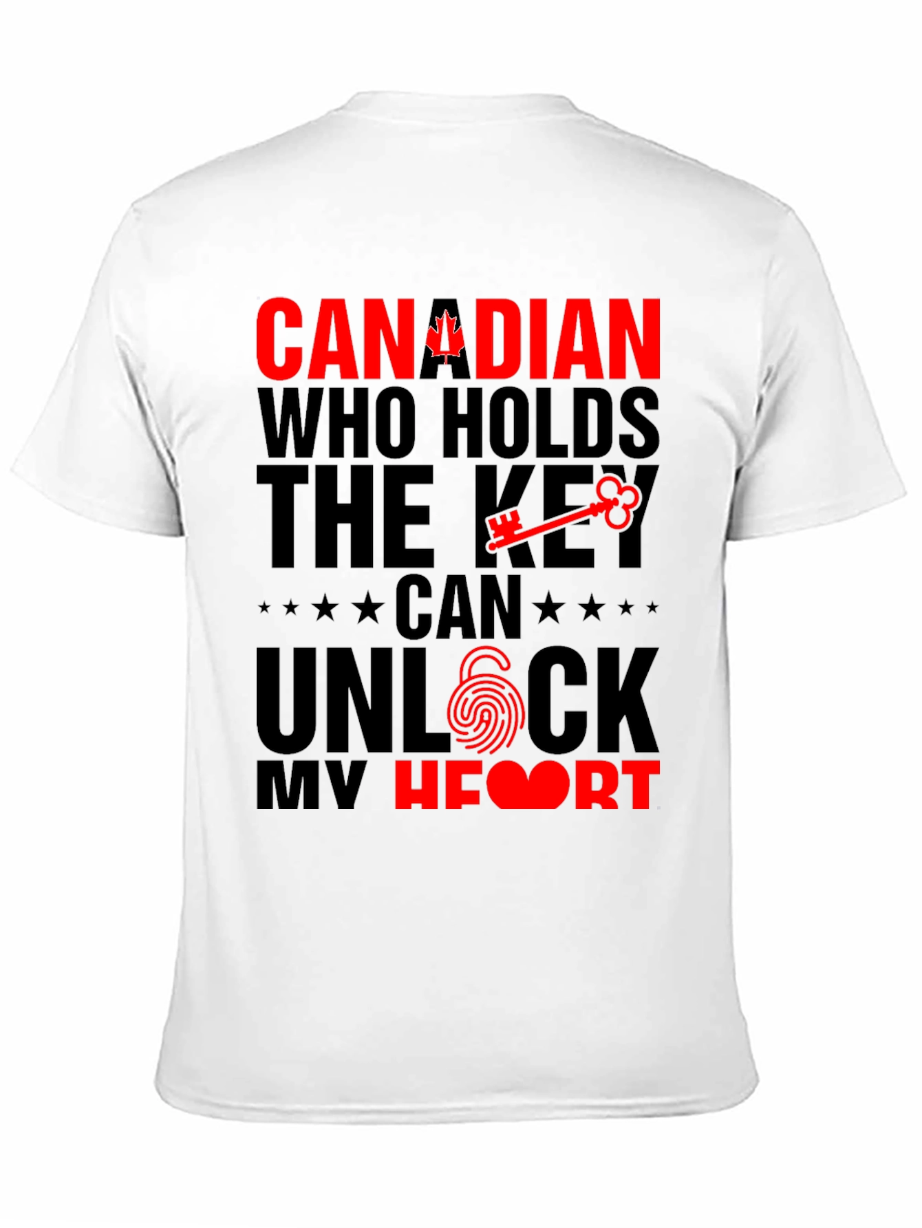 Canadian Pride T-Shirt - Key to My Heart
