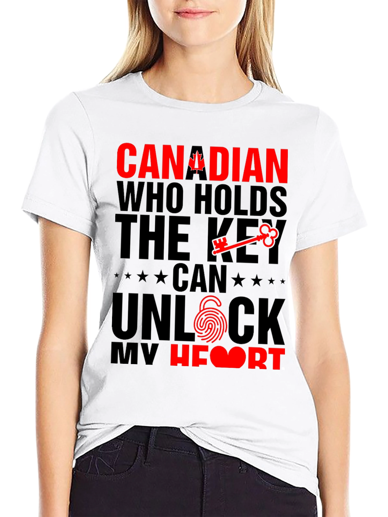 Canadian Pride T-Shirt - Key to My Heart
