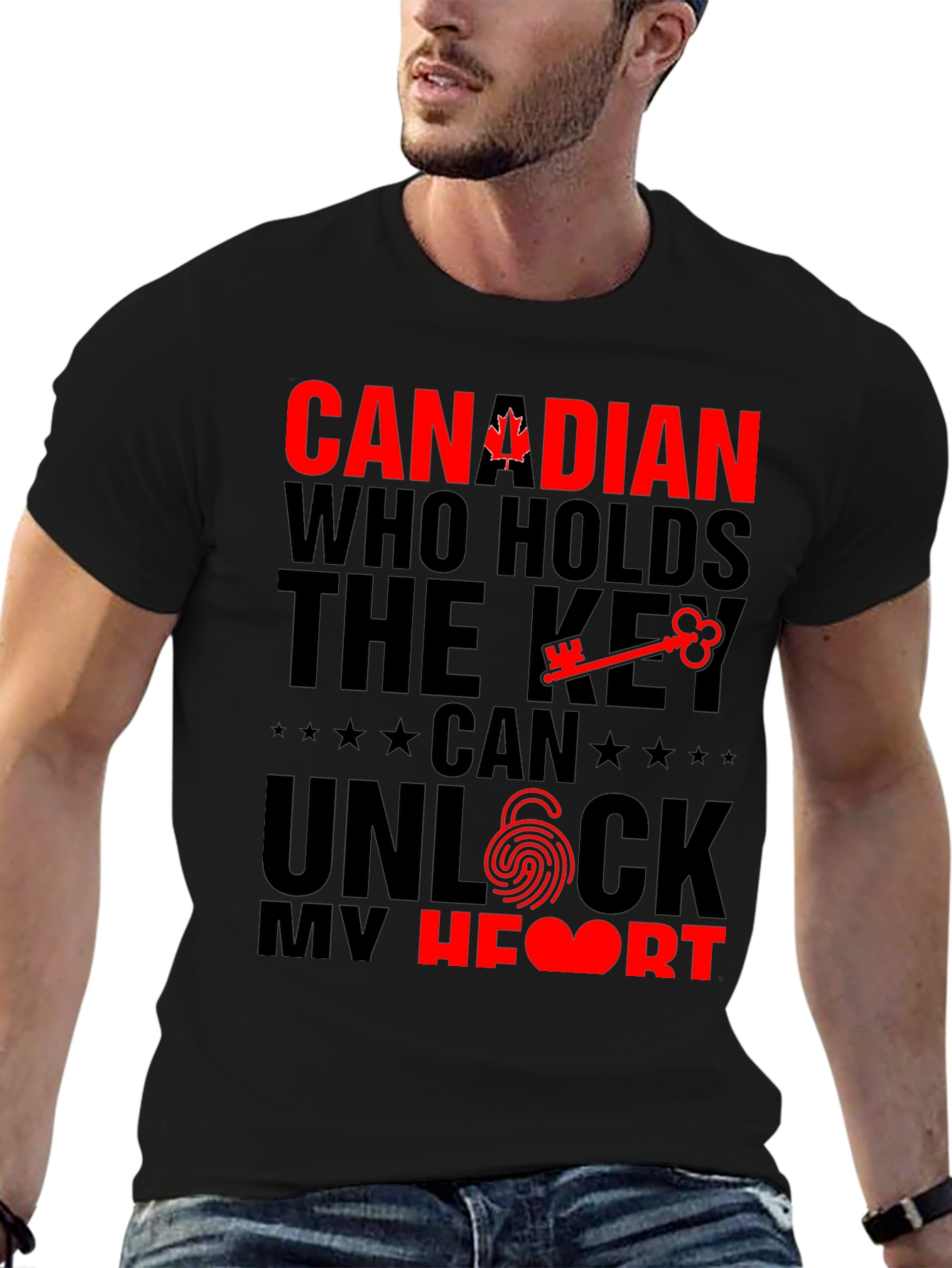 Canadian Pride T-Shirt - Key to My Heart