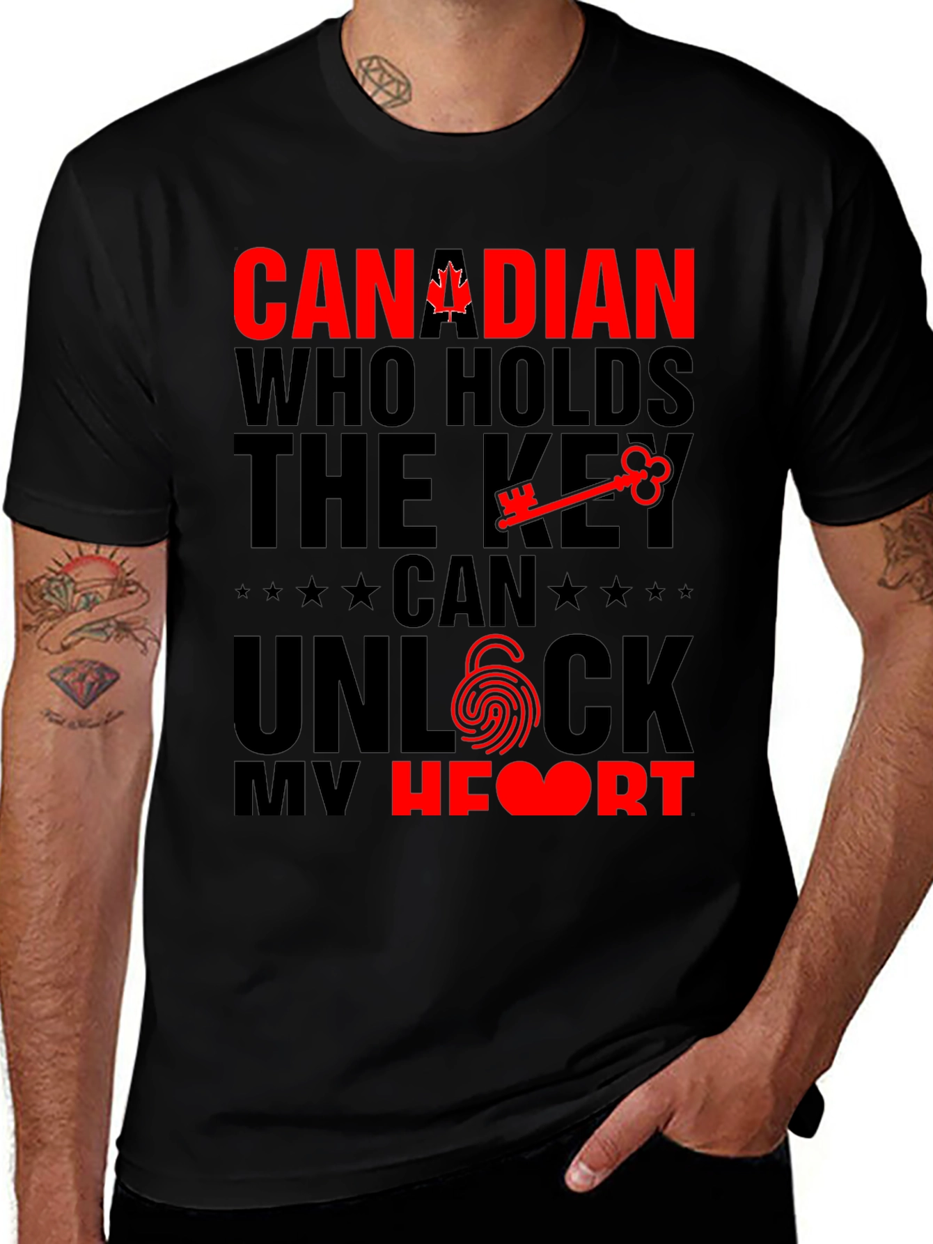 Canadian Pride T-Shirt - Key to My Heart