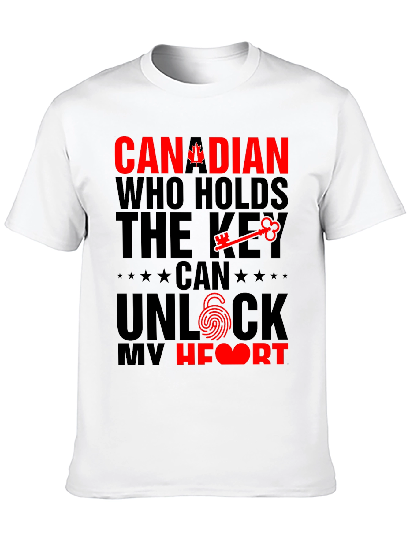 Canadian Pride T-Shirt - Key to My Heart